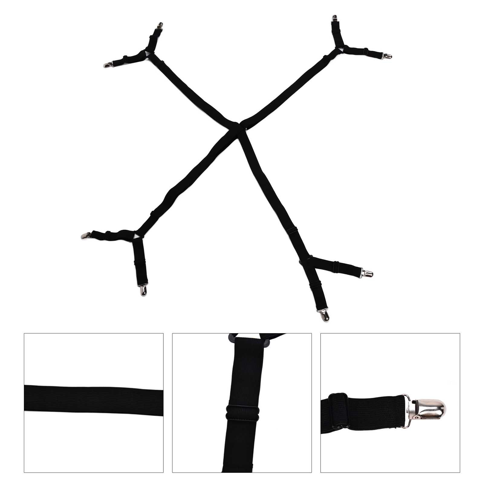 Bed Sheet Fastener Curtain Sofa Cushion Clip Adjustable Bedsheet Strap Elastic view 8