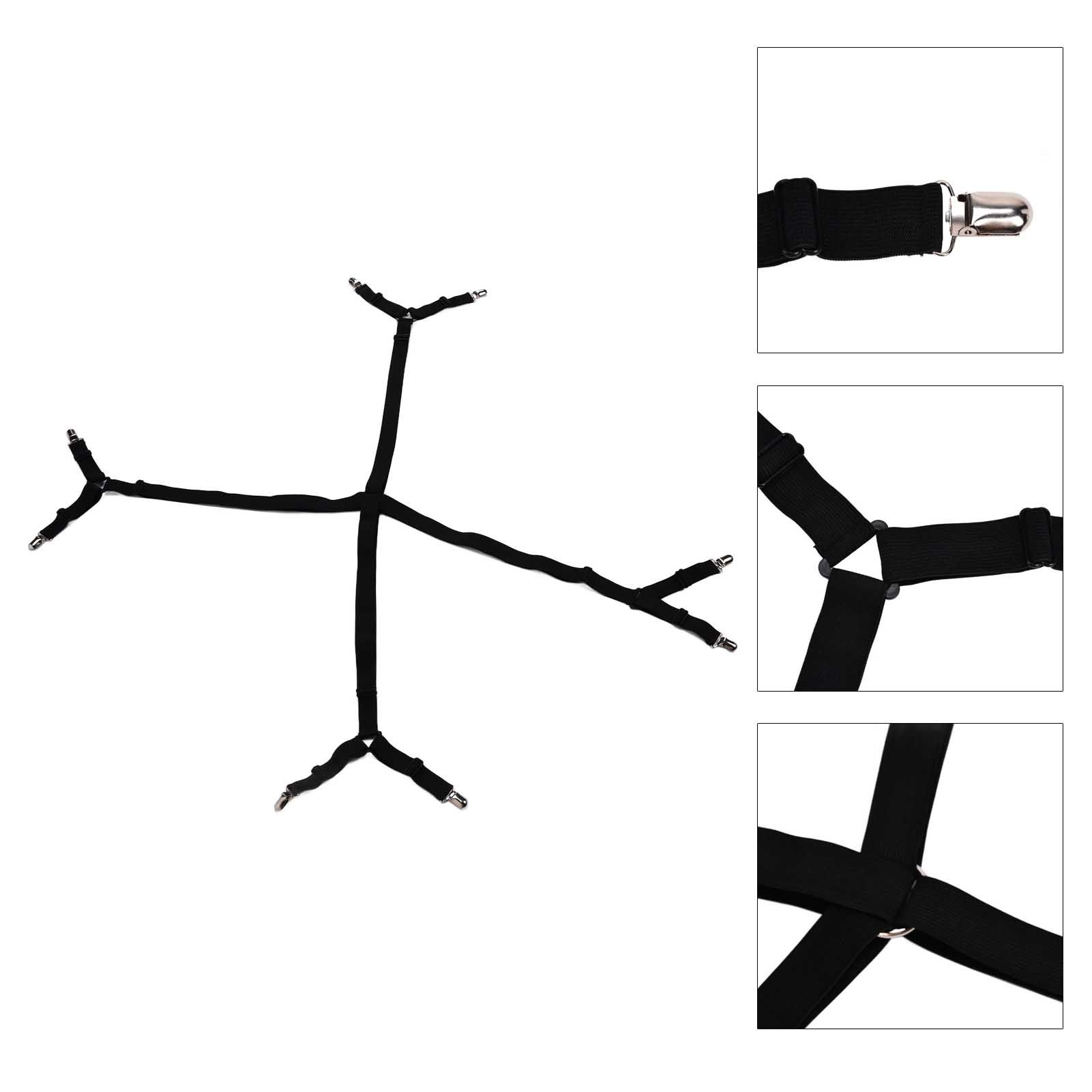 Bed Sheet Fastener Curtain Sofa Cushion Clip Adjustable Bedsheet Strap Elastic view 9