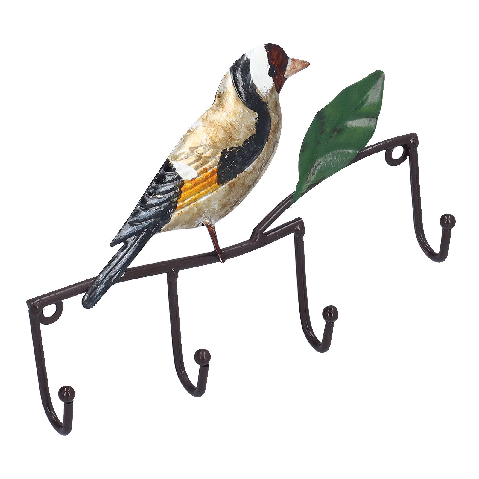 Key Hook Iron Bird Wall Hook Key Hanger Door Coat Rack Clothes Holder for view 4