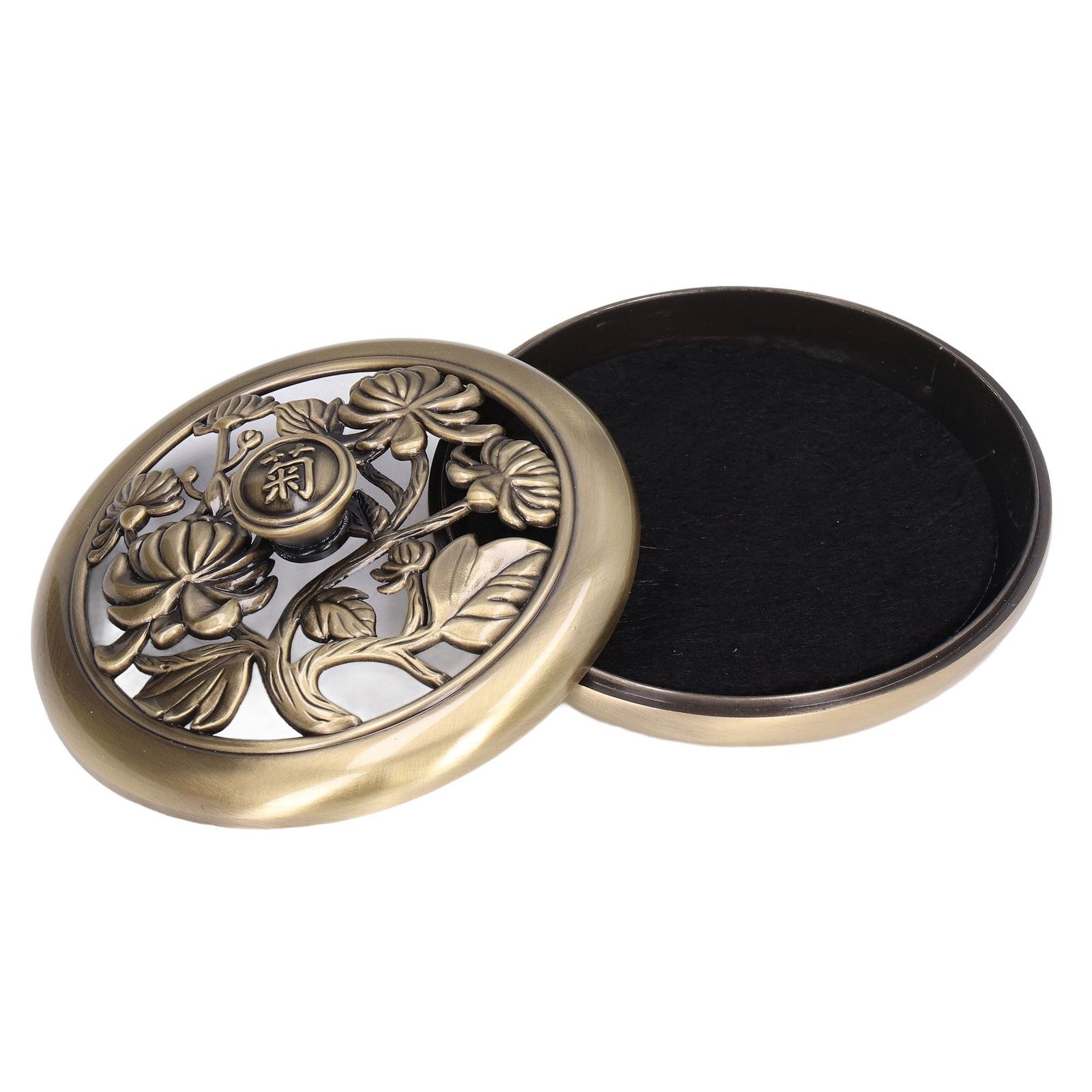 Coil Incense Burner Tray Vintage Incense Bowl Holder Metal Alloy for Living view 2
