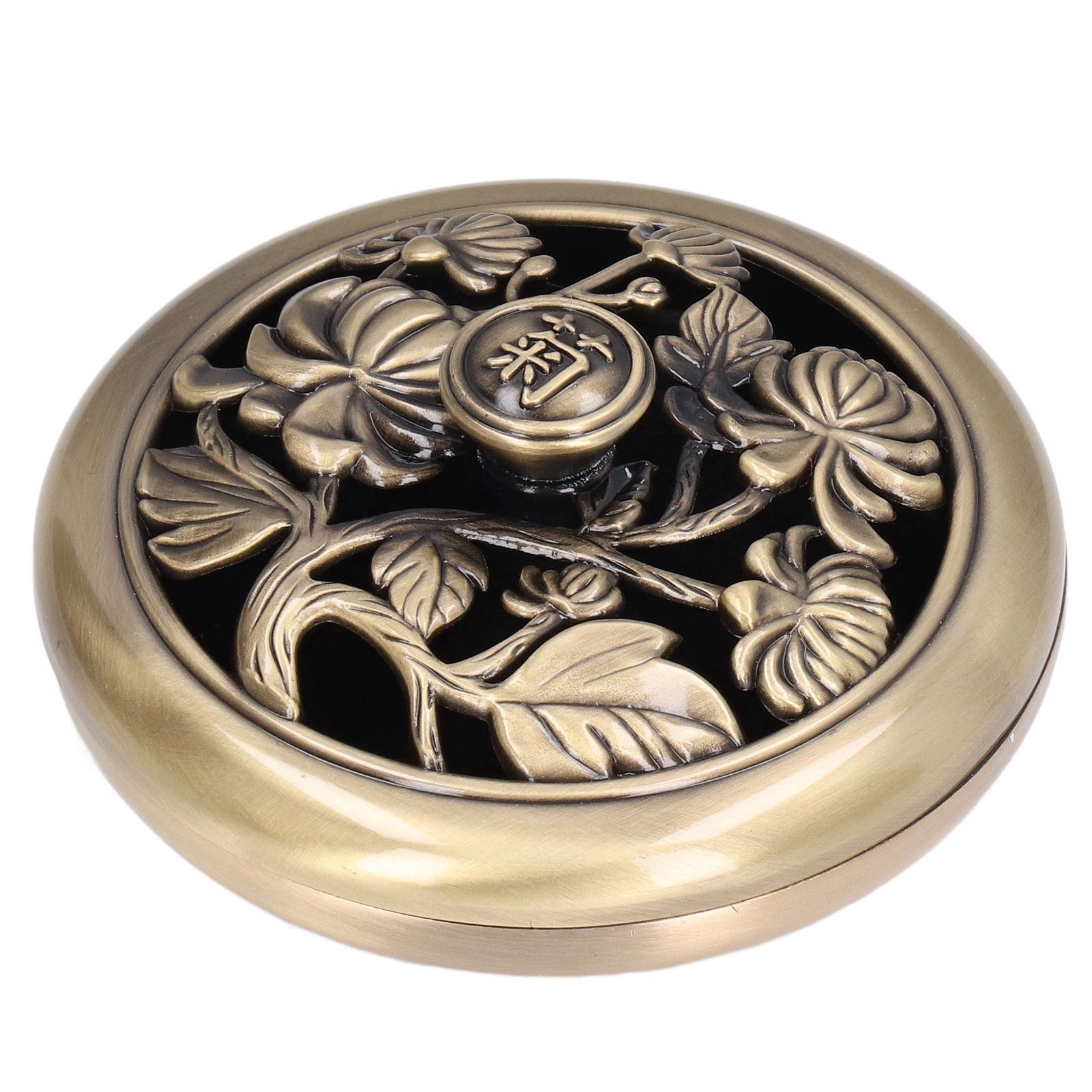 Coil Incense Burner Tray Vintage Incense Bowl Holder Metal Alloy for Living view 3