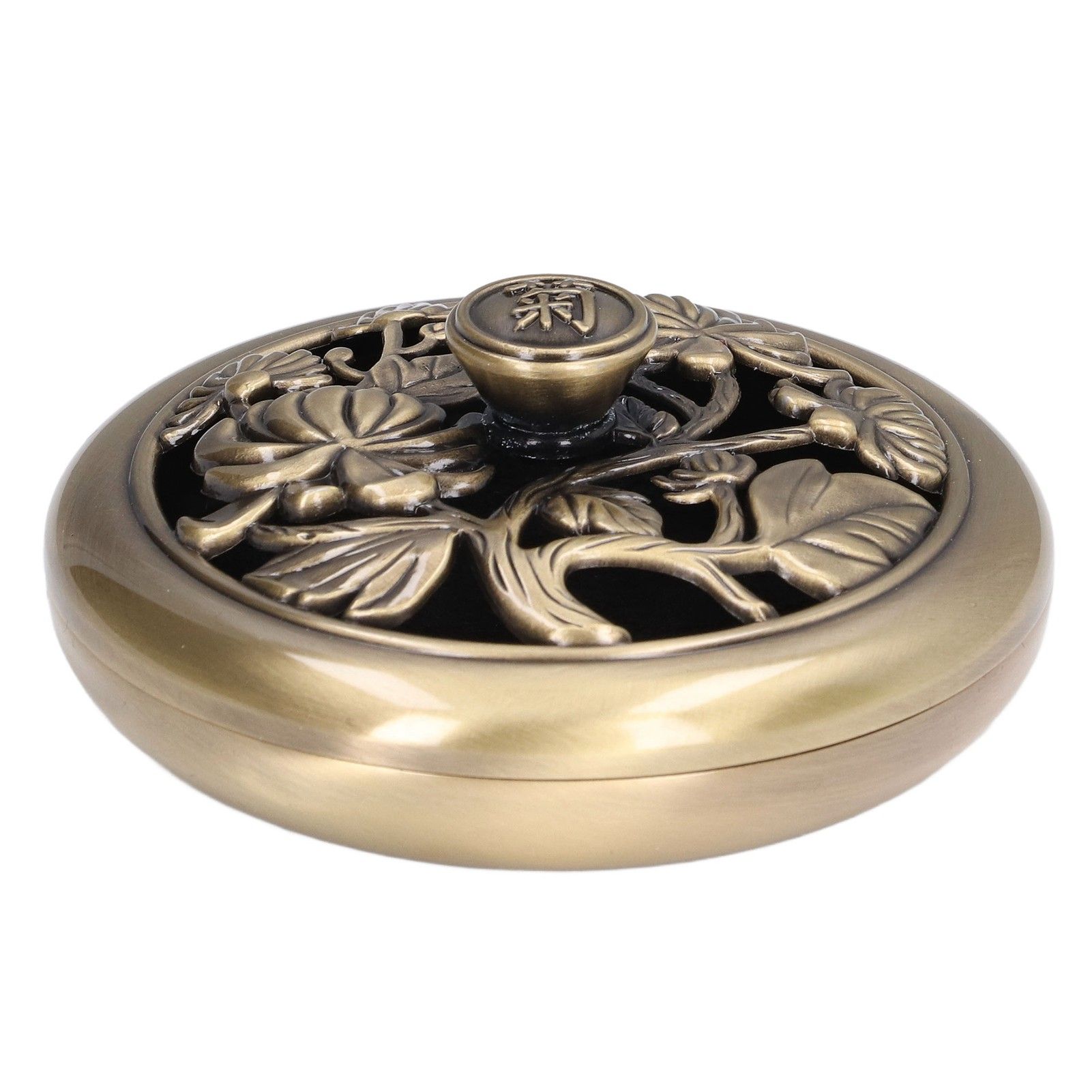 Coil Incense Burner Tray Vintage Incense Bowl Holder Metal Alloy for Living view 4