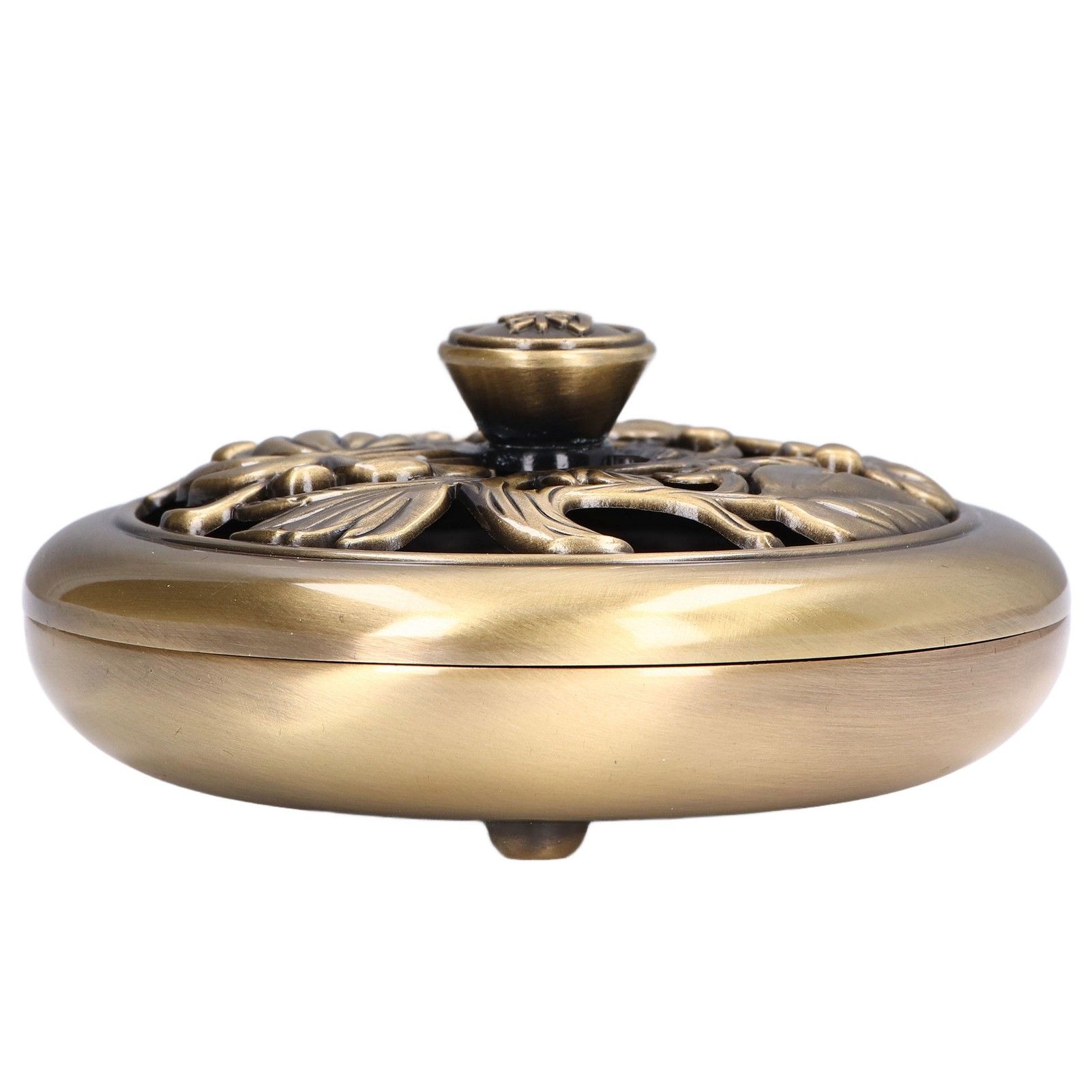 Coil Incense Burner Tray Vintage Incense Bowl Holder Metal Alloy for Living view 14