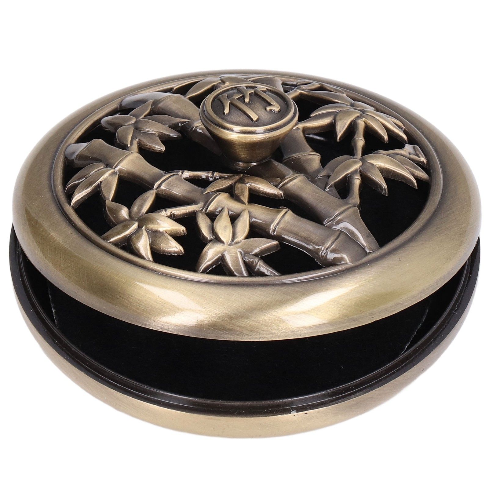 Coil Incense Burner Tray Vintage Incense Bowl Holder Metal Alloy for Living view 3
