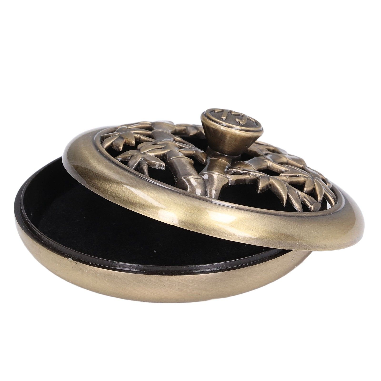 Coil Incense Burner Tray Vintage Incense Bowl Holder Metal Alloy for Living view 9