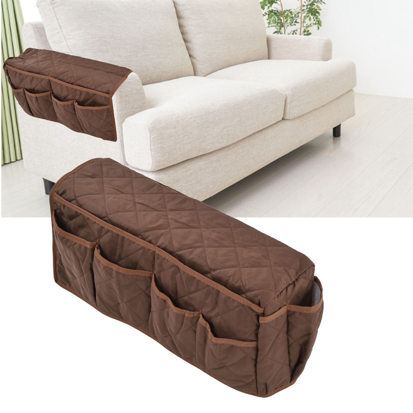 Couch Remote Holder Pocket Design Dustproof Waterproof Reasonable Layout Sofa view 11