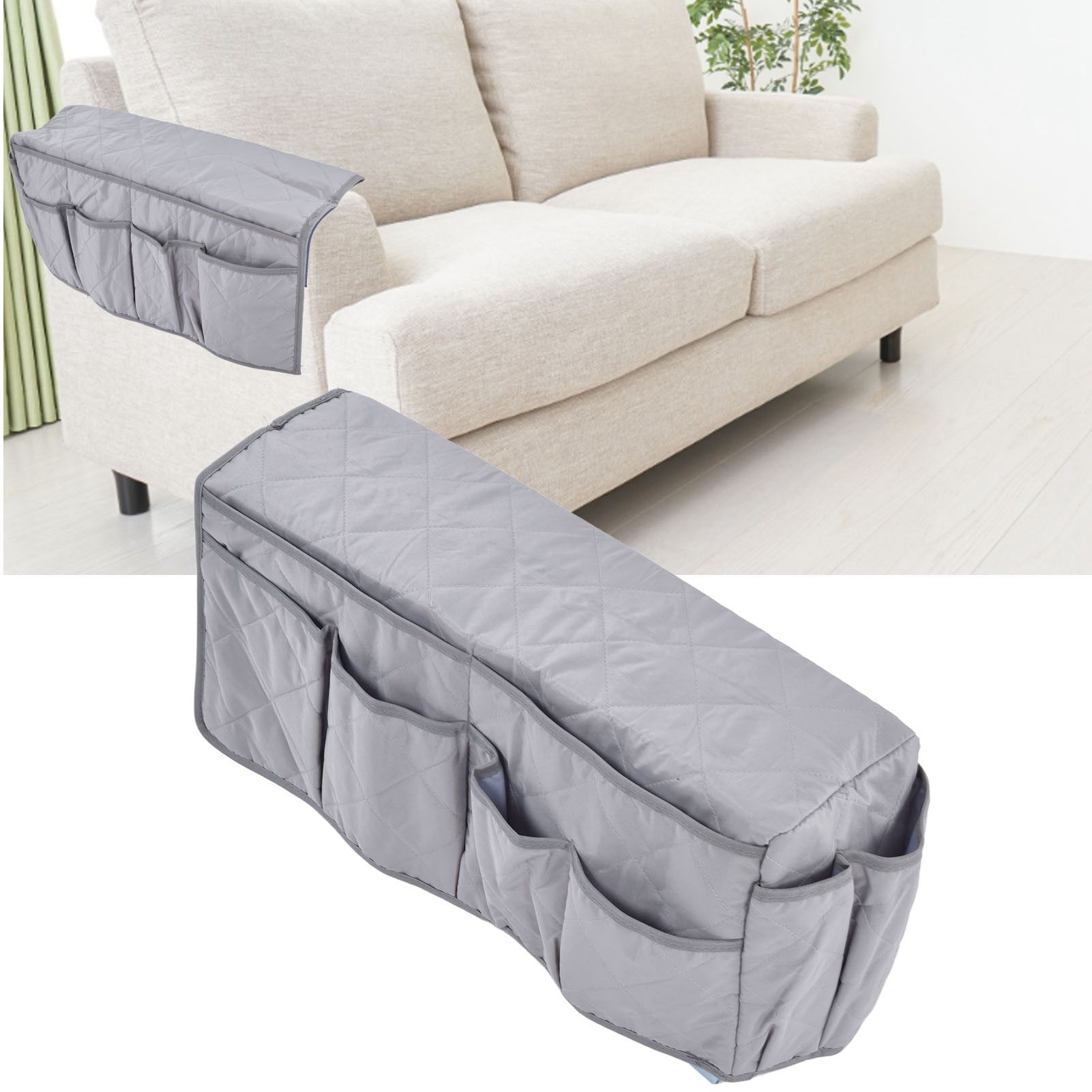 Couch Remote Holder Pocket Design Dustproof Waterproof Reasonable Layout Sofa view 11