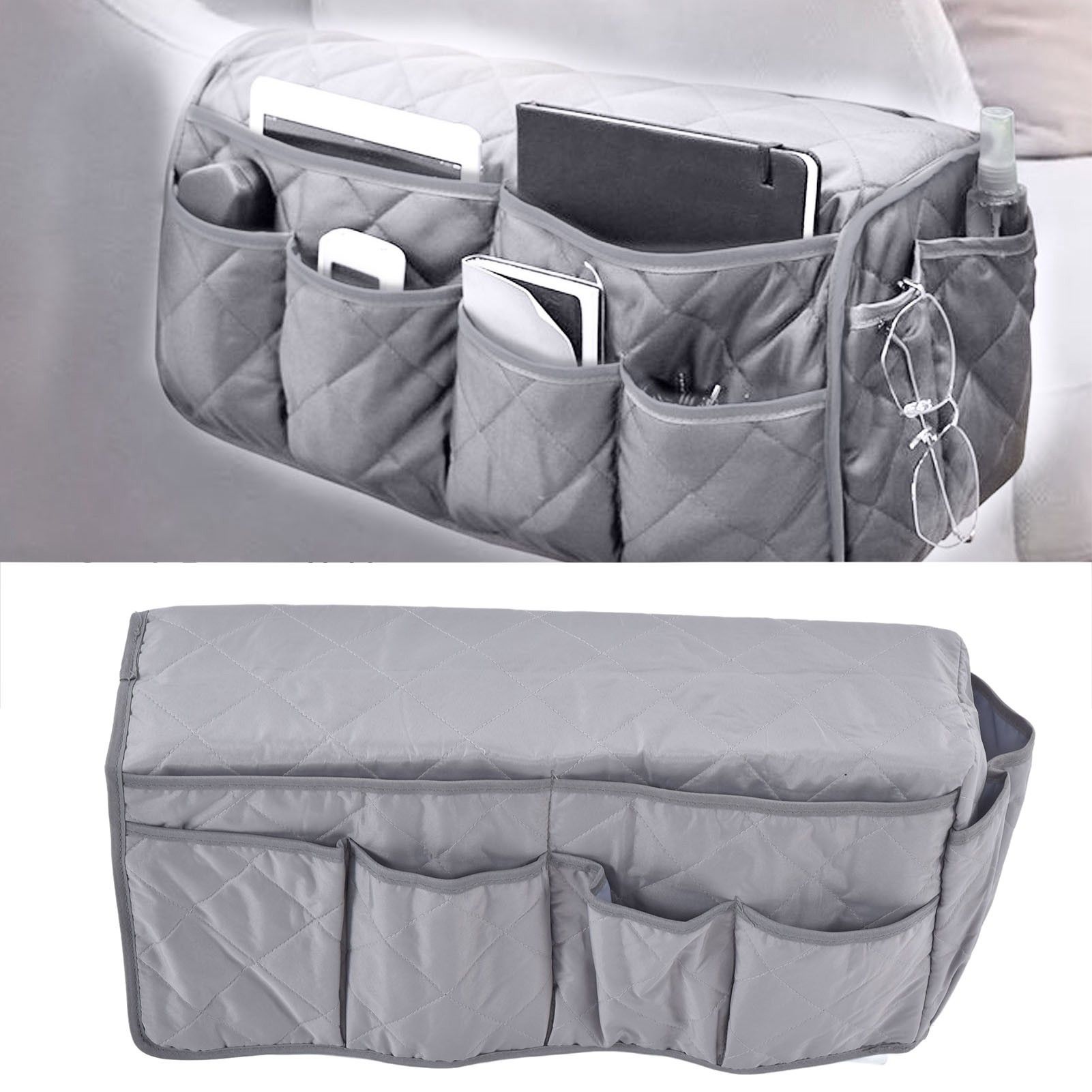 Couch Remote Holder Pocket Design Dustproof Waterproof Reasonable Layout Sofa view 12