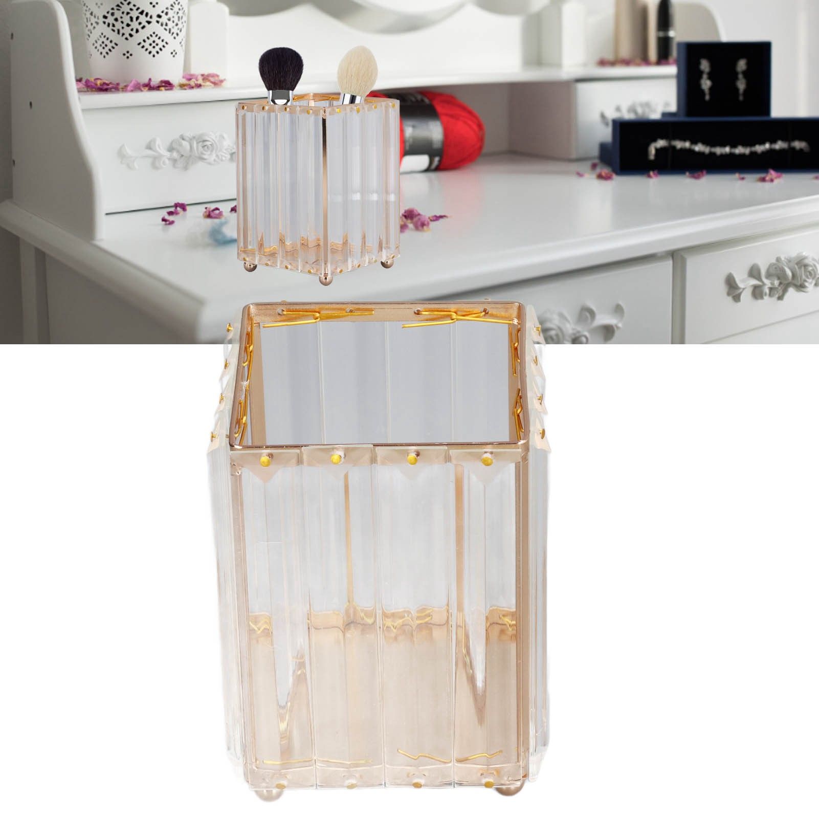 Makeup Brush Holder Large Capacity Elegant Style Durable Fadeless Corrosion view 11