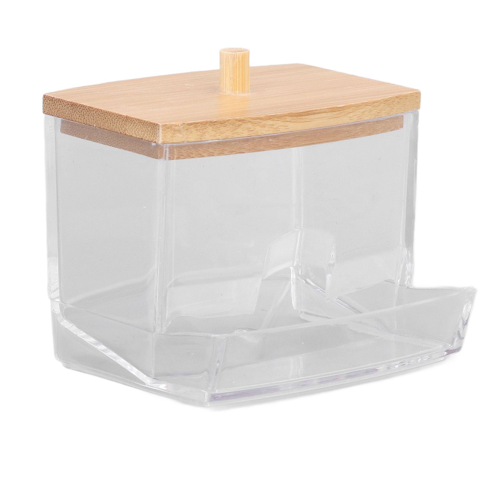 Cotton Swab Box Sturdy Durable Transparent High Smoothness Practical Storage