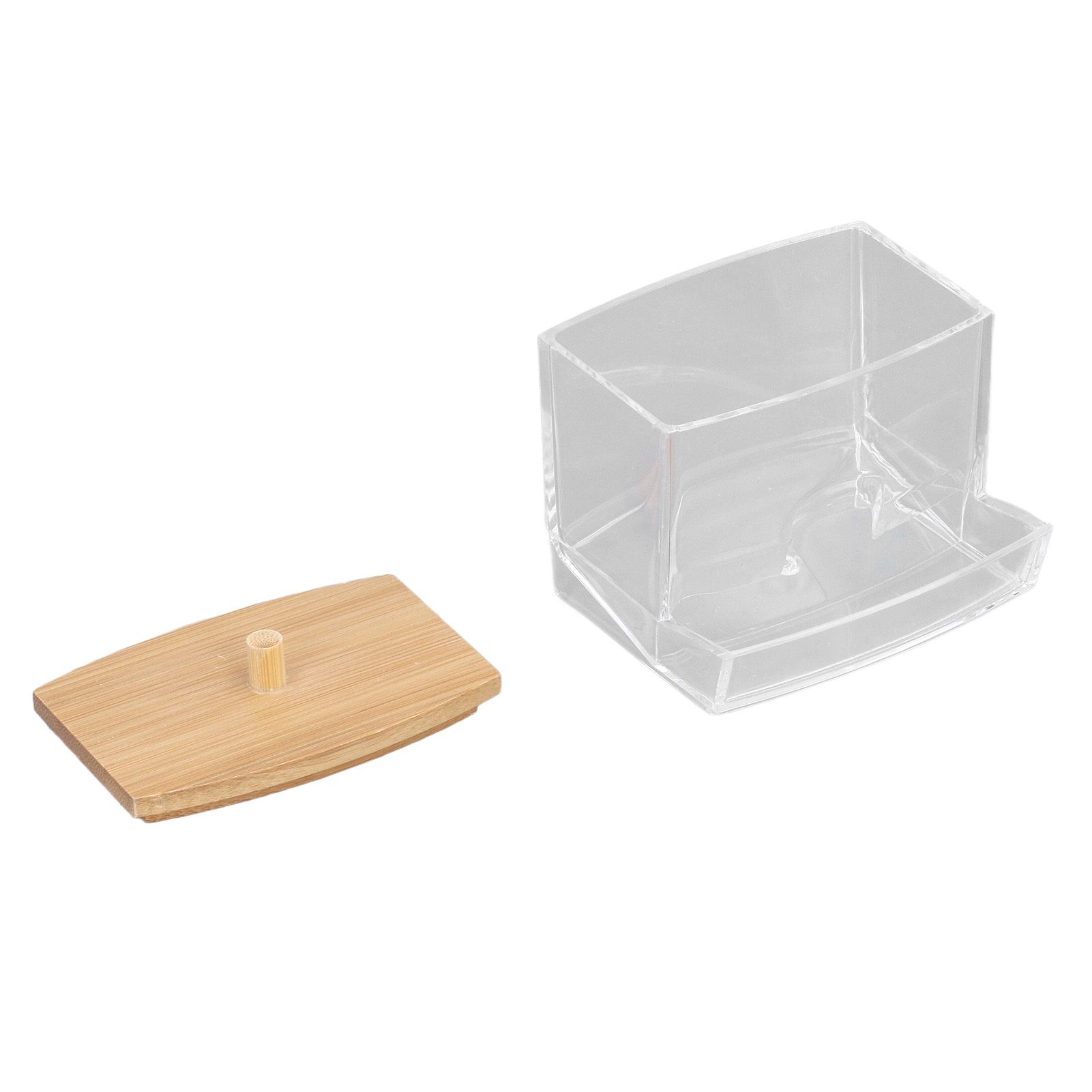 Cotton Swab Box Sturdy Durable Transparent High Smoothness Practical Storage view 2