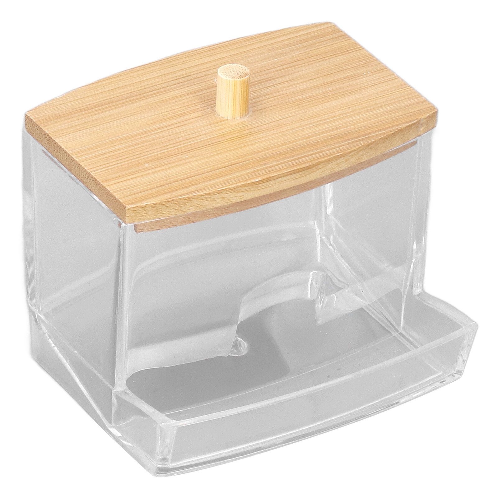 Cotton Swab Box Sturdy Durable Transparent High Smoothness Practical Storage view 3