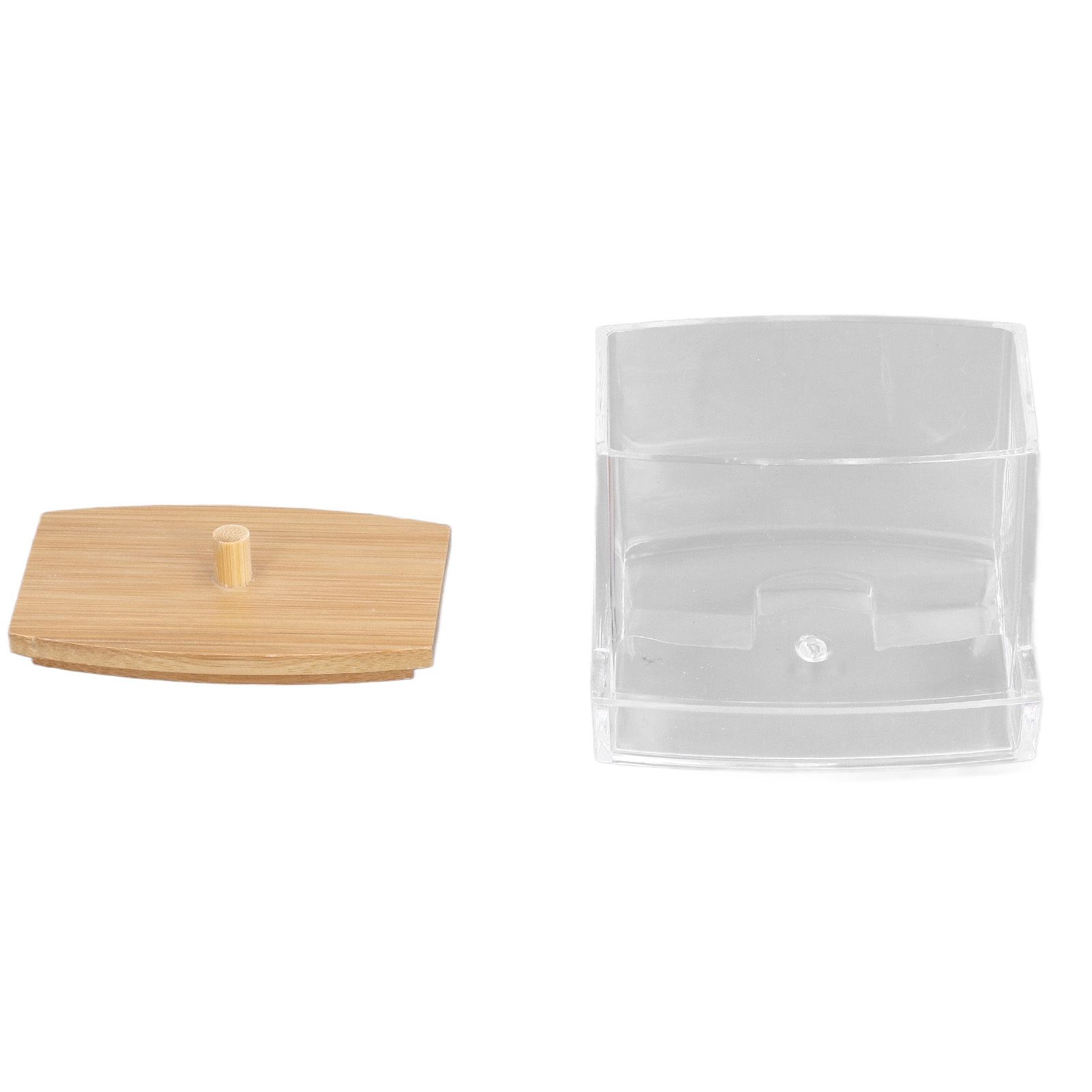 Cotton Swab Box Sturdy Durable Transparent High Smoothness Practical Storage view 8