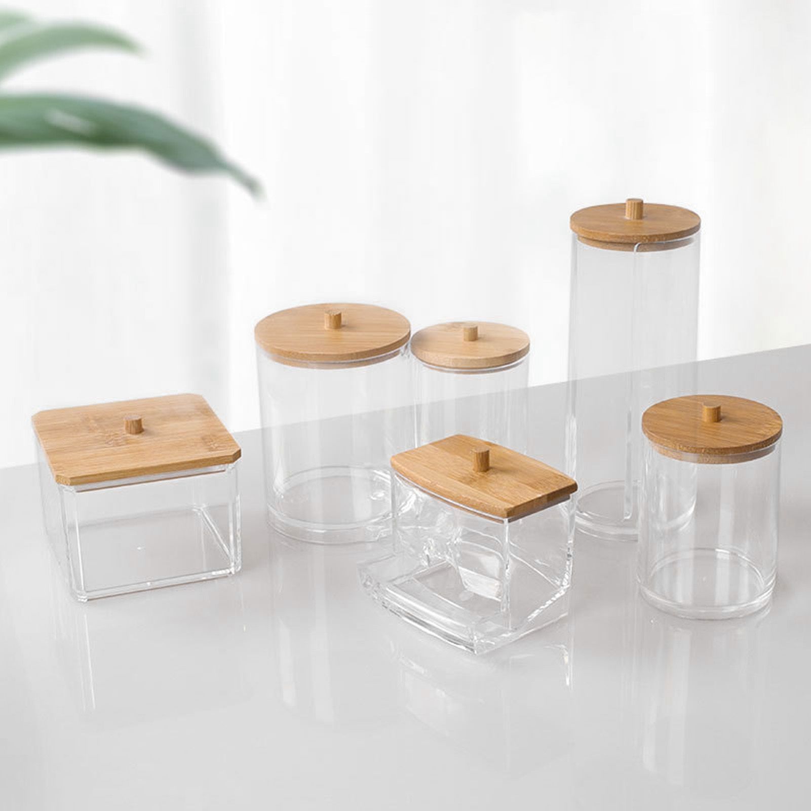 Cotton Swab Box Sturdy Durable Transparent High Smoothness Practical Storage view 15