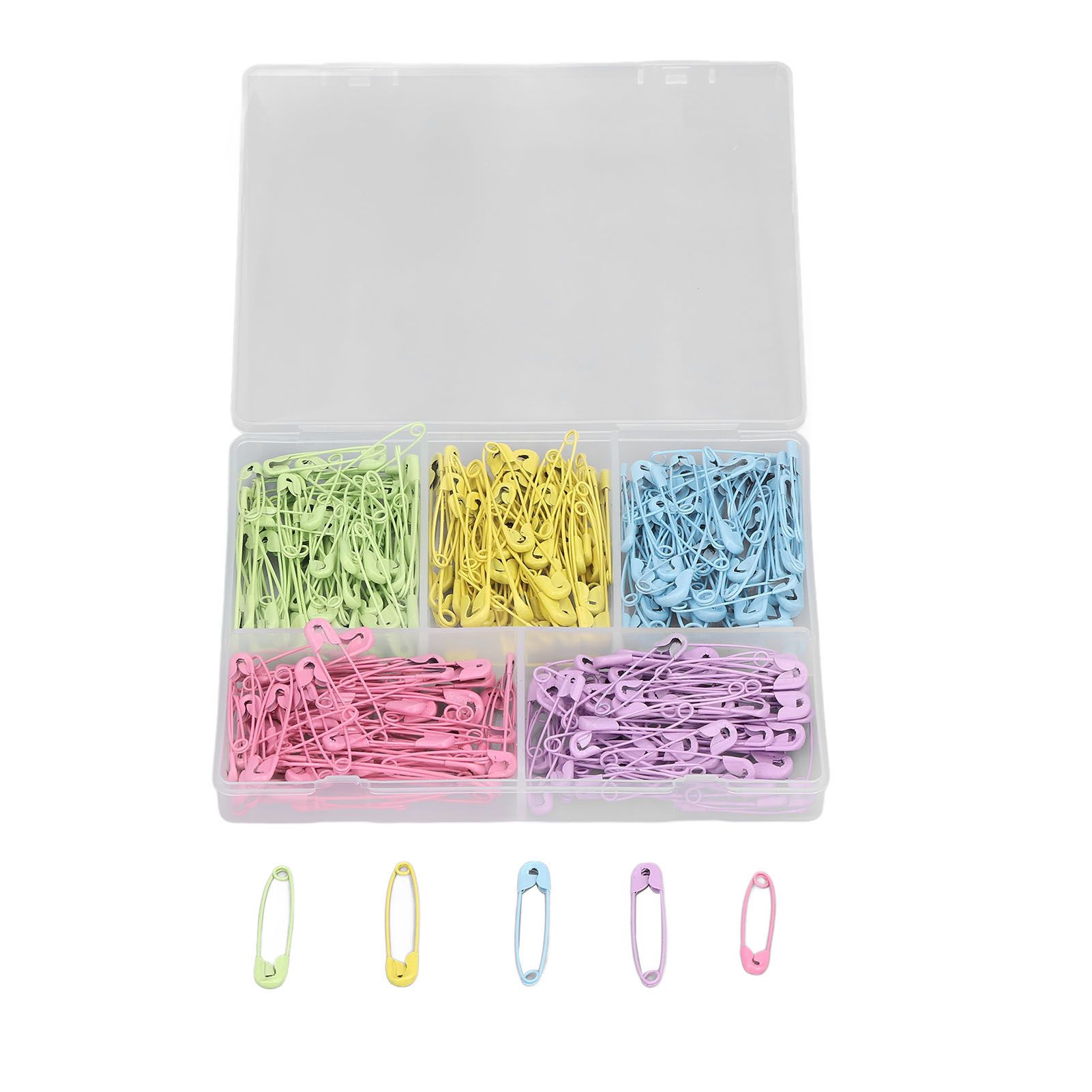 Mixed Colors Safety Pins Stainless Steel Safety Pins DIY Craft Diaper Pins for — image 1