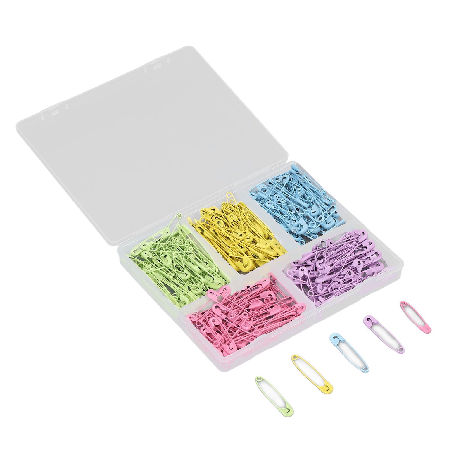 Mixed Colors Safety Pins Stainless Steel Safety Pins DIY Craft Diaper Pins for view 7