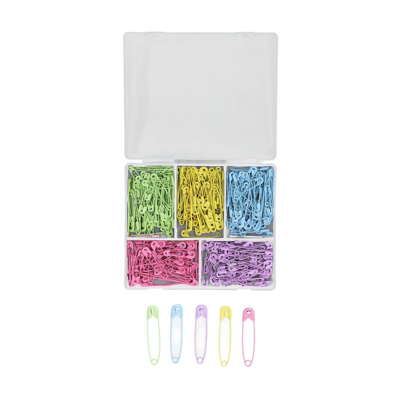 Mixed Colors Safety Pins Stainless Steel Safety Pins DIY Craft Diaper Pins for view 8
