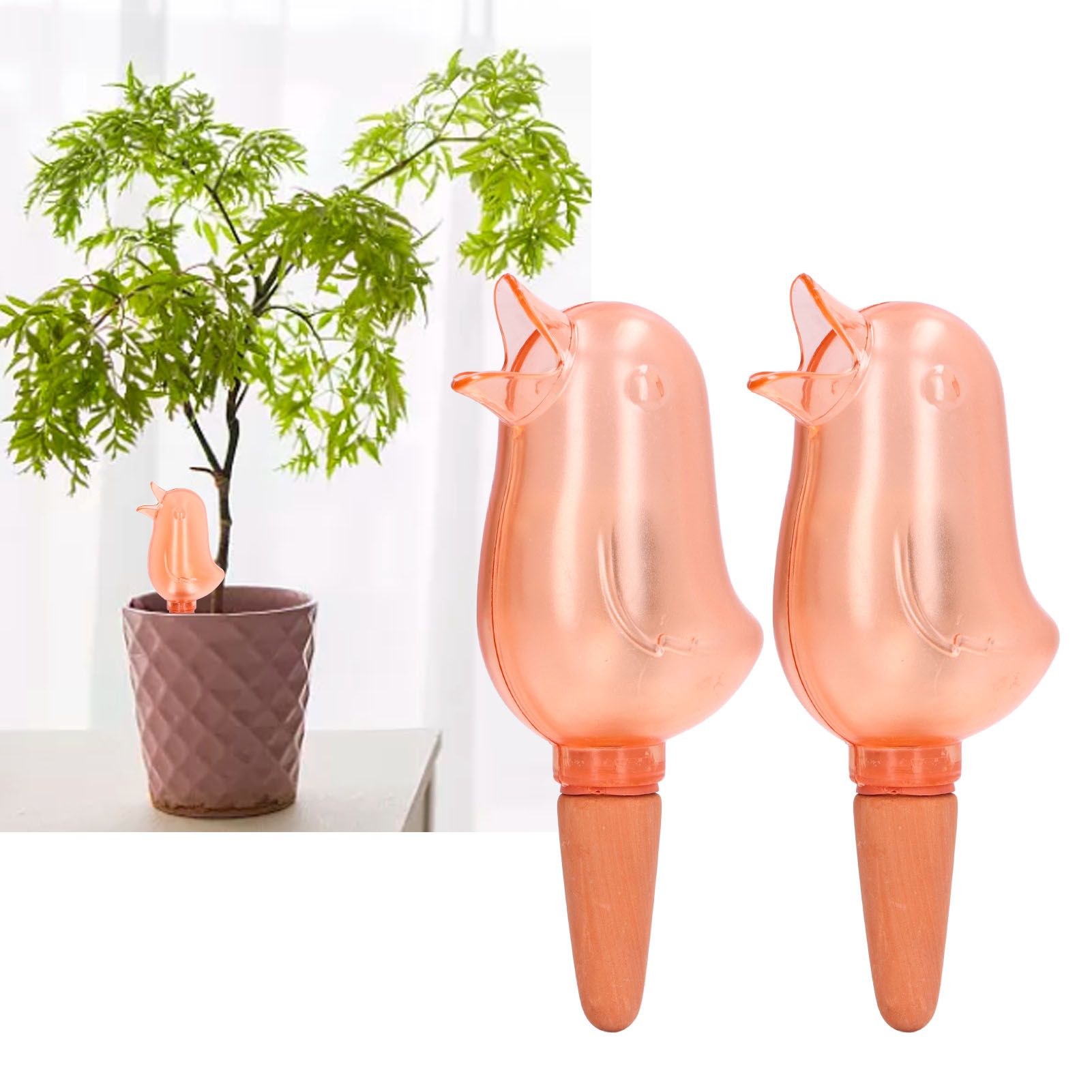 2Pcs Automatic Watering Device Bird Design Safe Environmentally Friendly Drip view 12