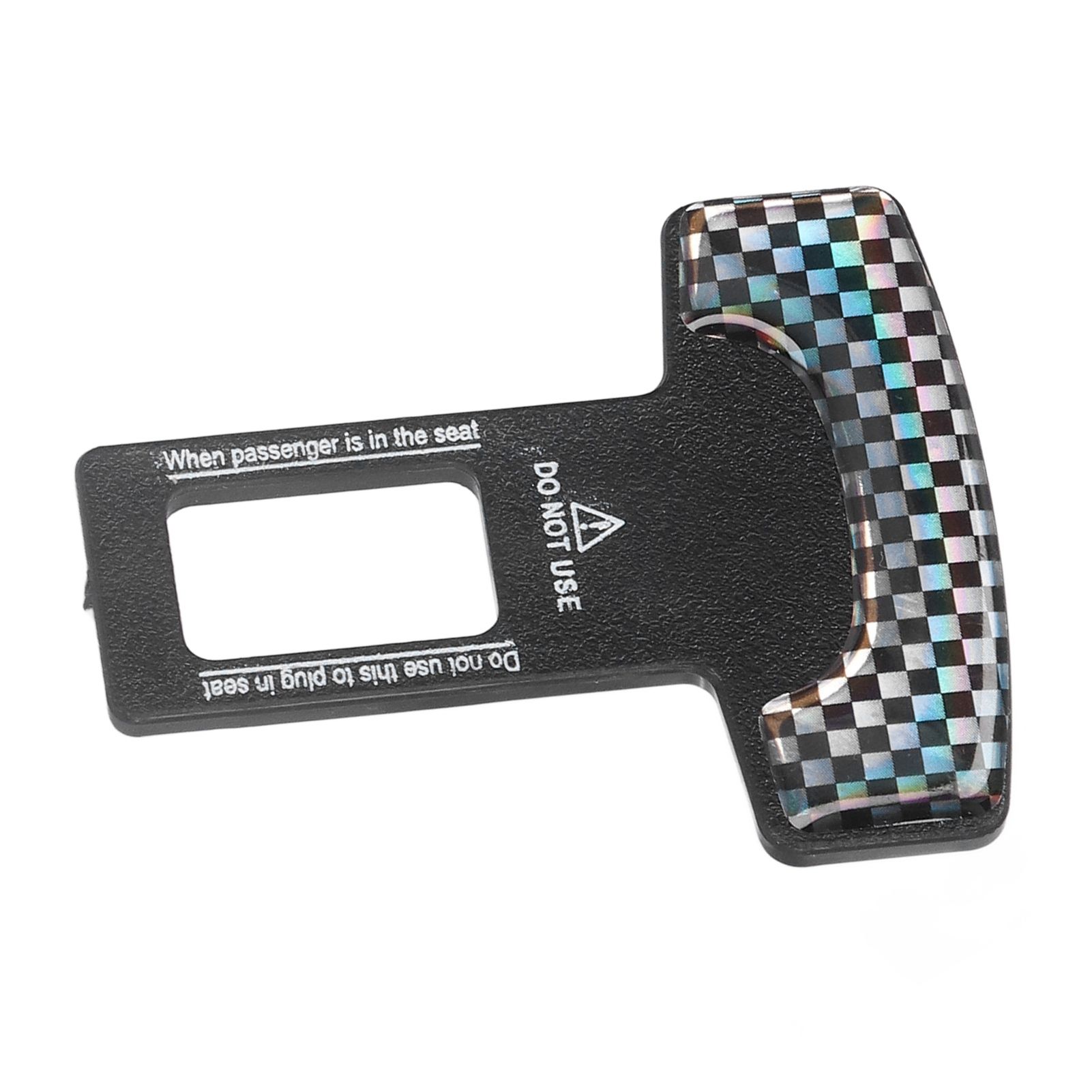 4PCS/Set Car Seat Safety Belt Stopper Buckles Alarm Canceler Carbon Fiber view 15