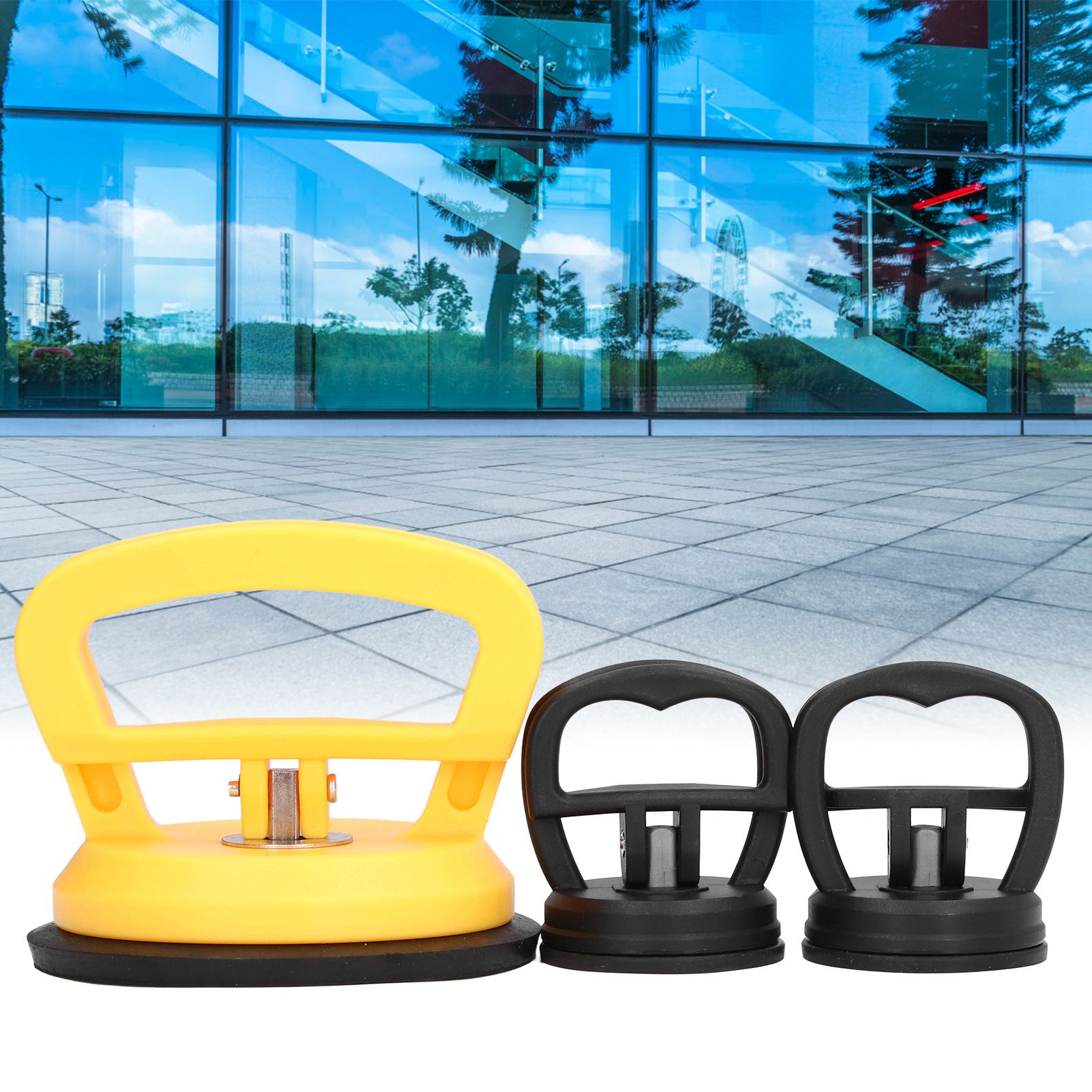 3pcs Glass Suction Cup Heavy Duty Ceramic Tile Moving Lifter with Handle for view 12