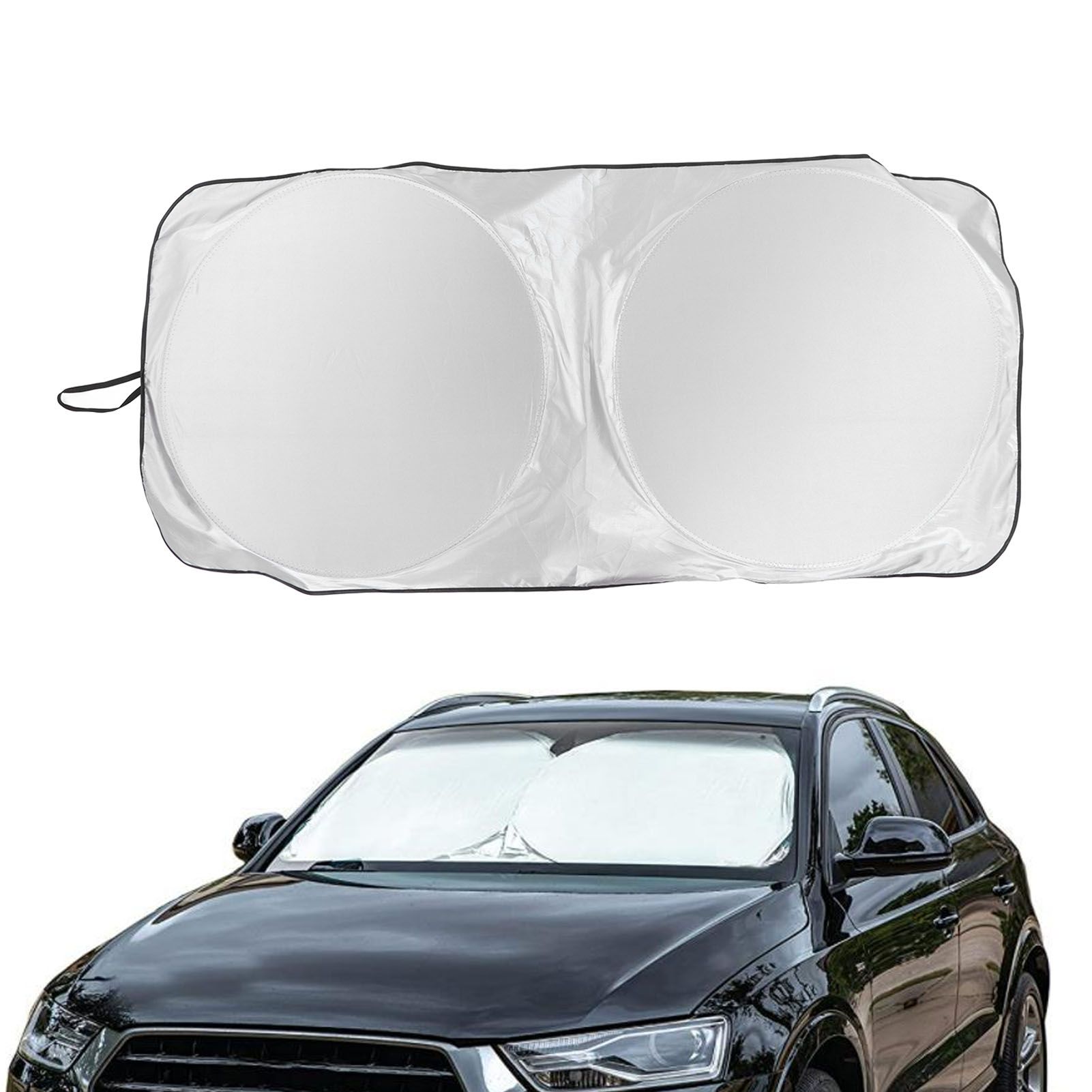 Car Windshield Sun Shade UV Protection Windproof Keep Cool Auto Heat Shield view 11