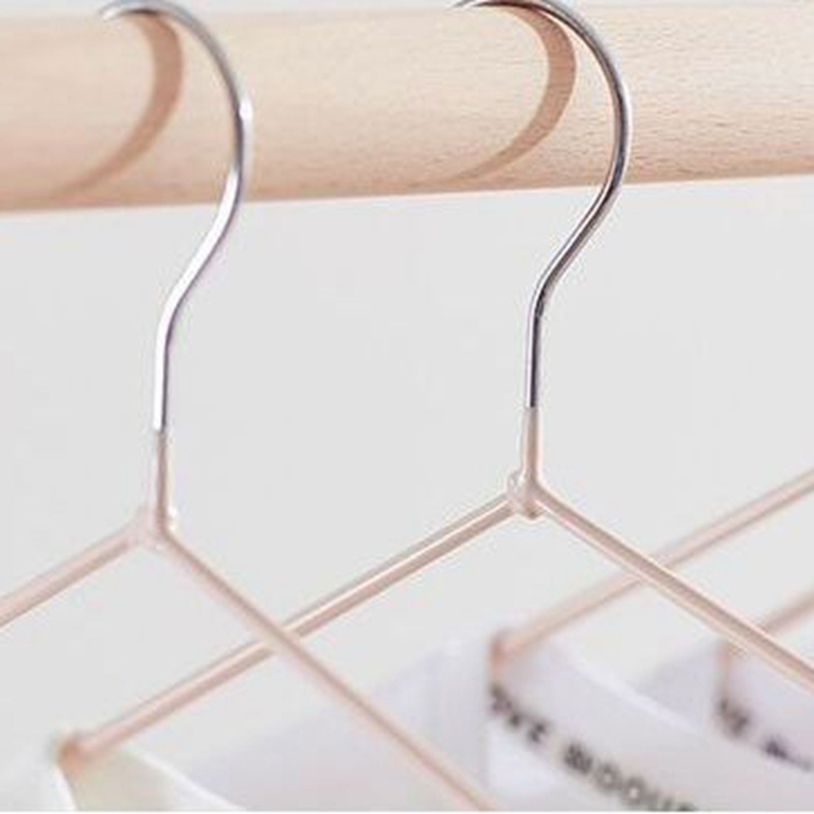 10PCS 40cm Clothing Hanger Coat Hanger Clothes Drying Rack Stainless Steel view 2