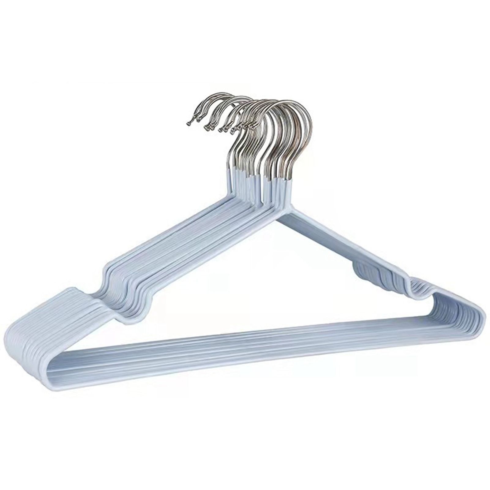 10PCS 40cm Coat Clothes Hanger Stainless Steel Drying Clothes Rack Laundry