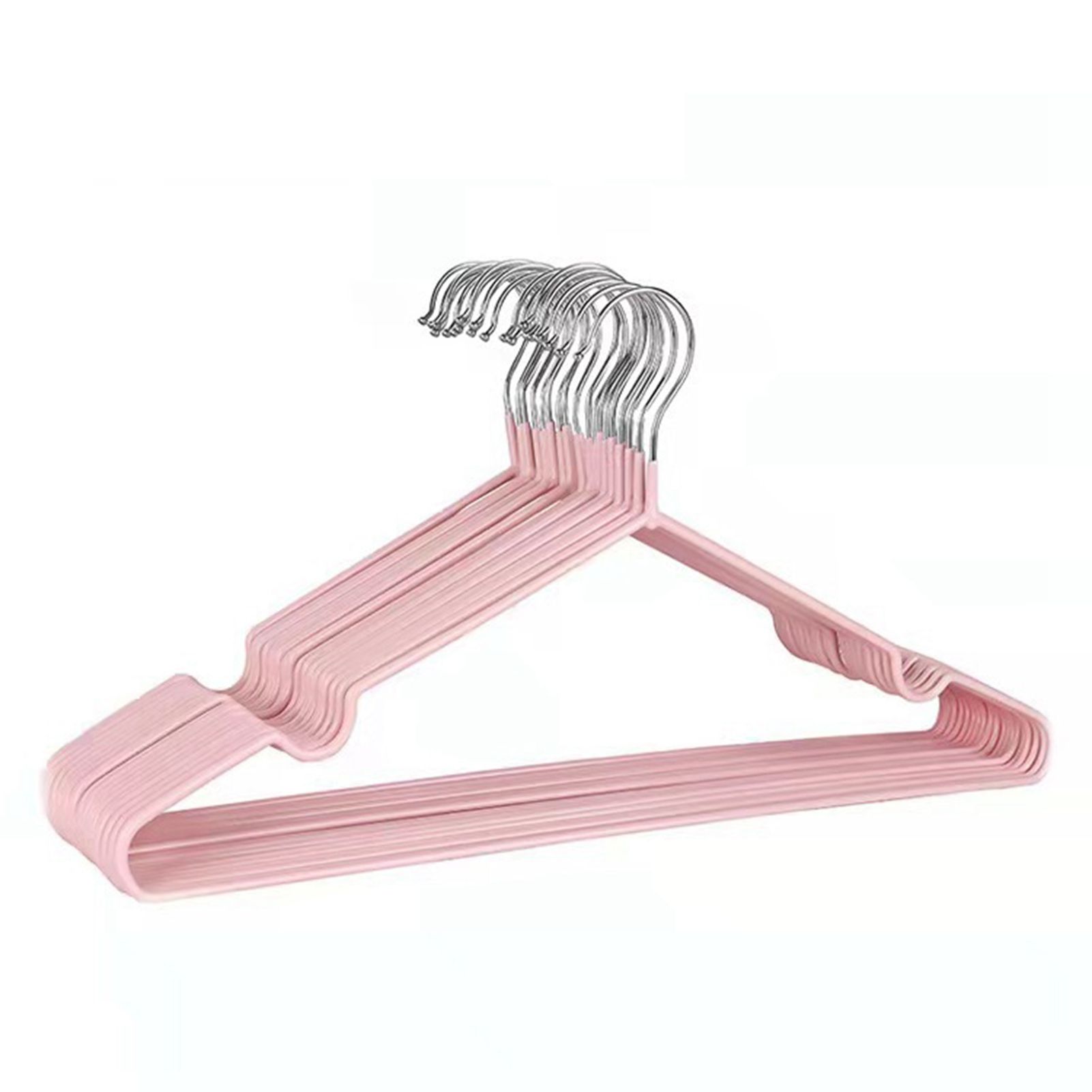 10PCS 40cm Coat Clothes Hanger Stainless Steel Drying Clothes Rack Laundry
