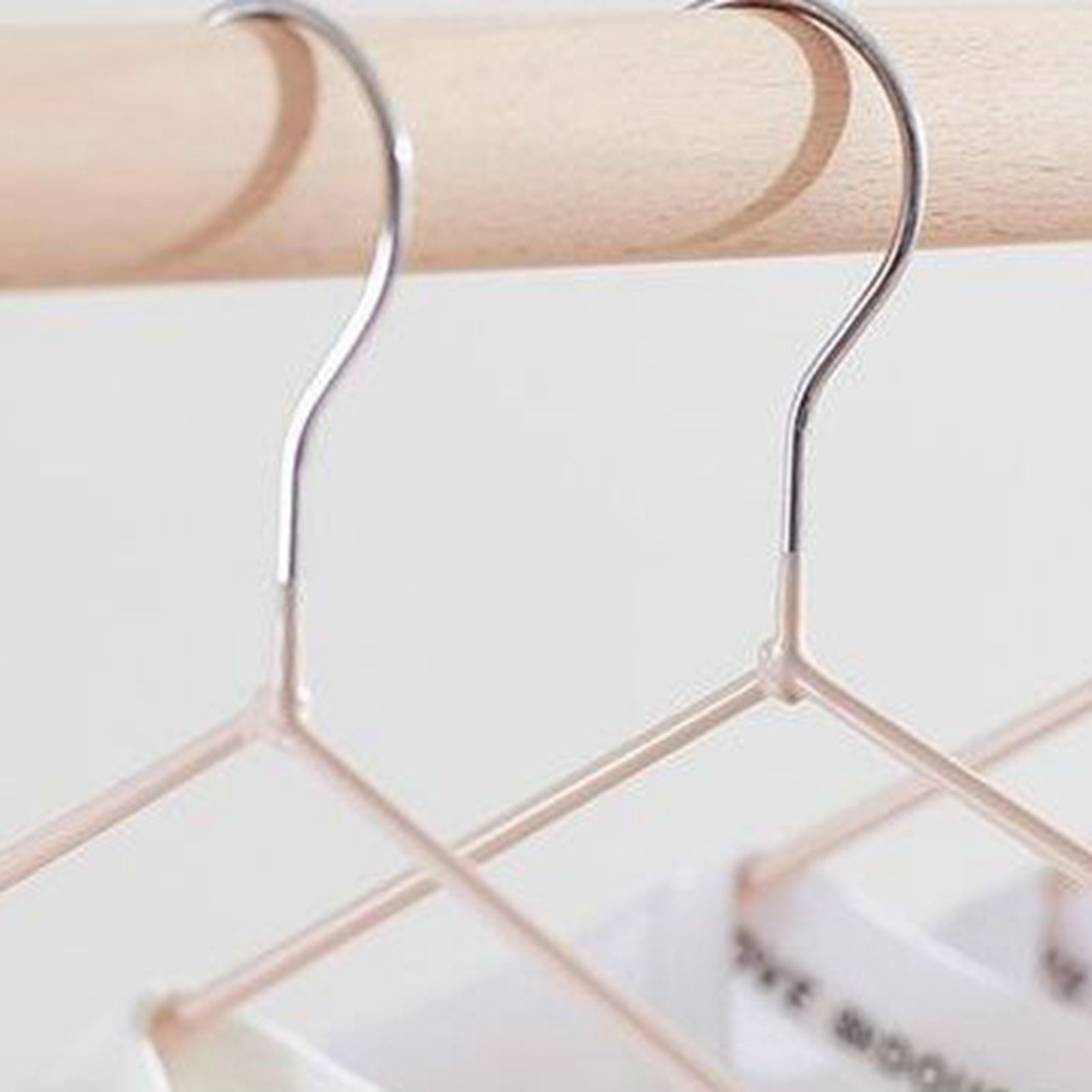 10PCS 40cm Coat Clothes Hanger Stainless Steel Drying Clothes Rack Laundry view 5