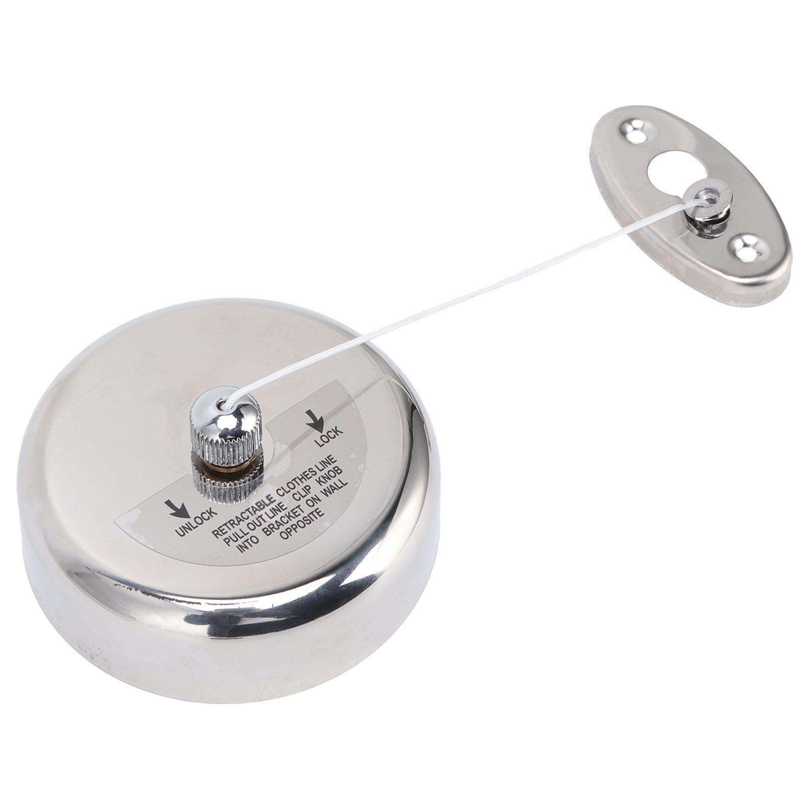 Clothesline 304 Stainless Steel Nylon Cord Space Saving Retractable 9ft/2.8m view 2