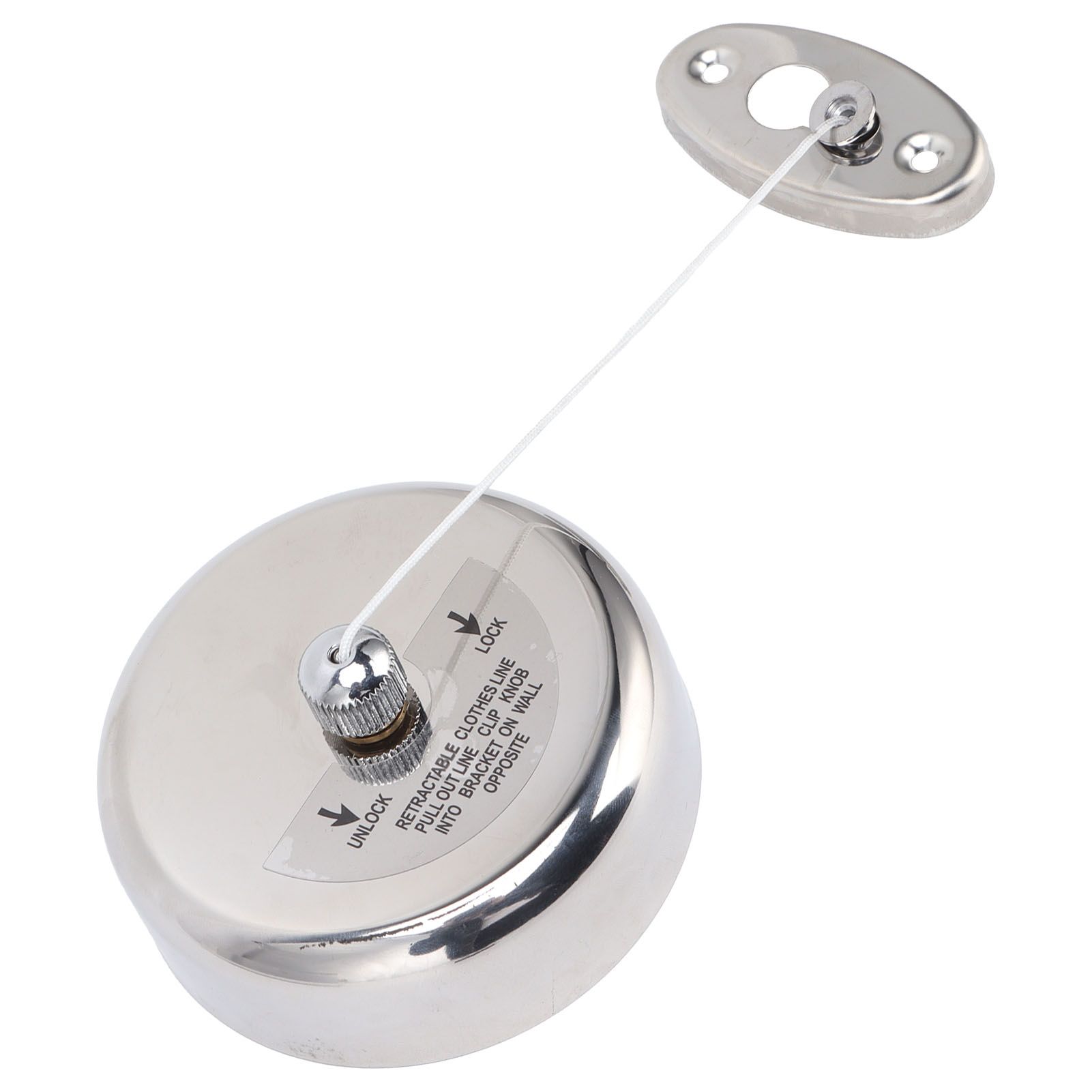 Clothesline 304 Stainless Steel Nylon Cord Space Saving Retractable 9ft/2.8m view 3