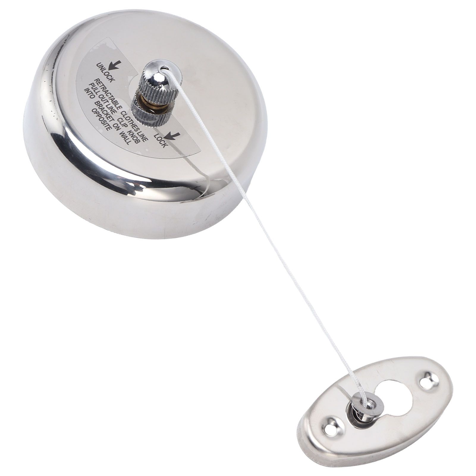 Clothesline 304 Stainless Steel Nylon Cord Space Saving Retractable 9ft/2.8m view 5