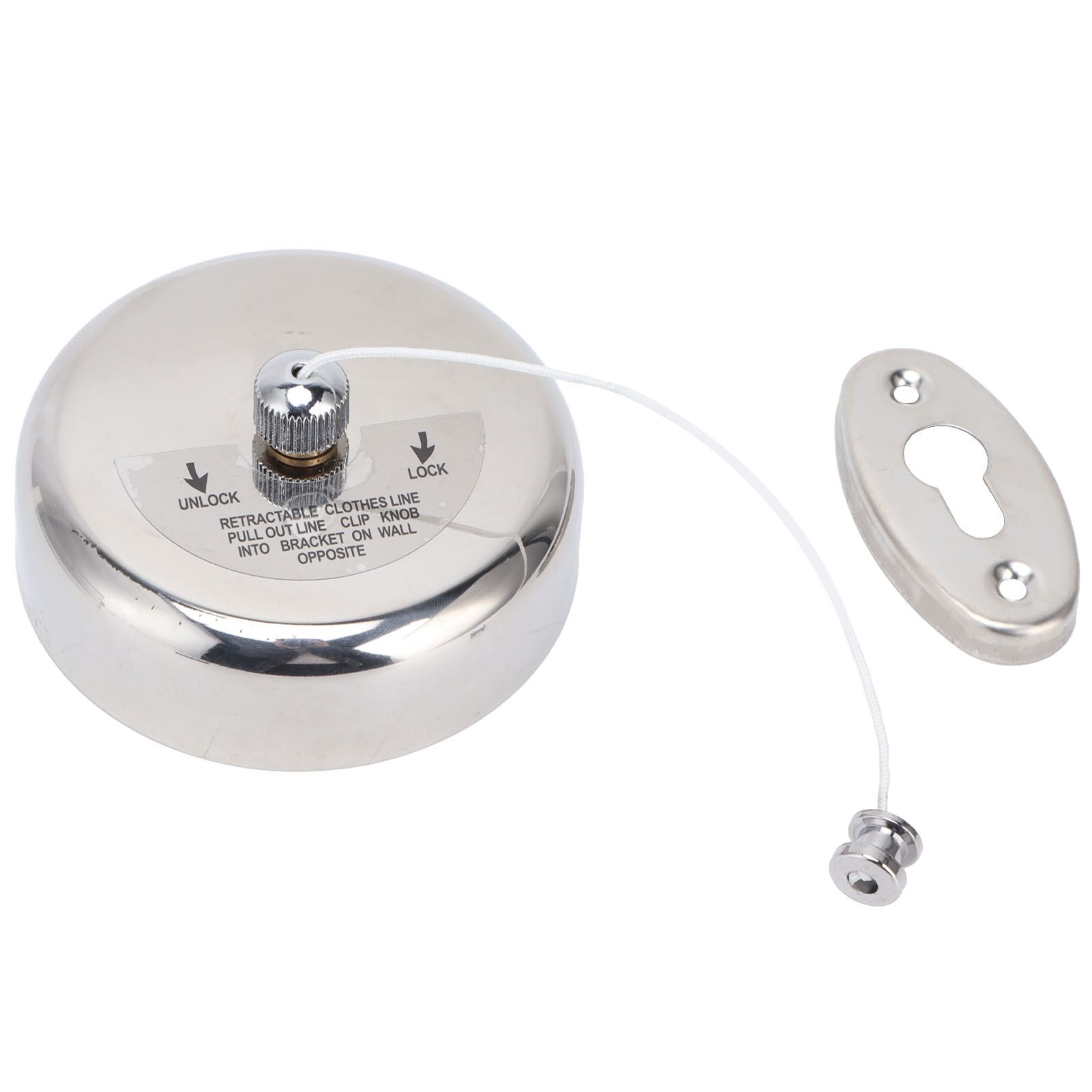 Clothesline 304 Stainless Steel Nylon Cord Space Saving Retractable 9ft/2.8m view 8