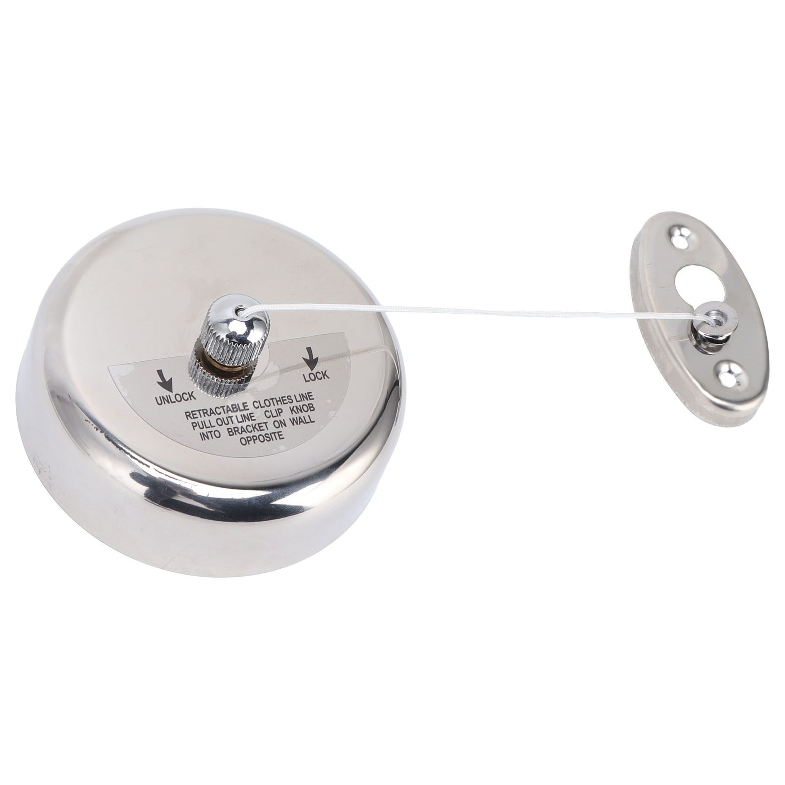 Clothesline 304 Stainless Steel Nylon Cord Space Saving Retractable 9ft/2.8m view 9
