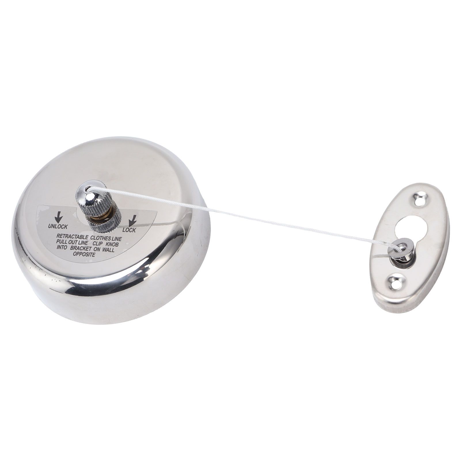 Clothesline 304 Stainless Steel Nylon Cord Space Saving Retractable 9ft/2.8m view 10