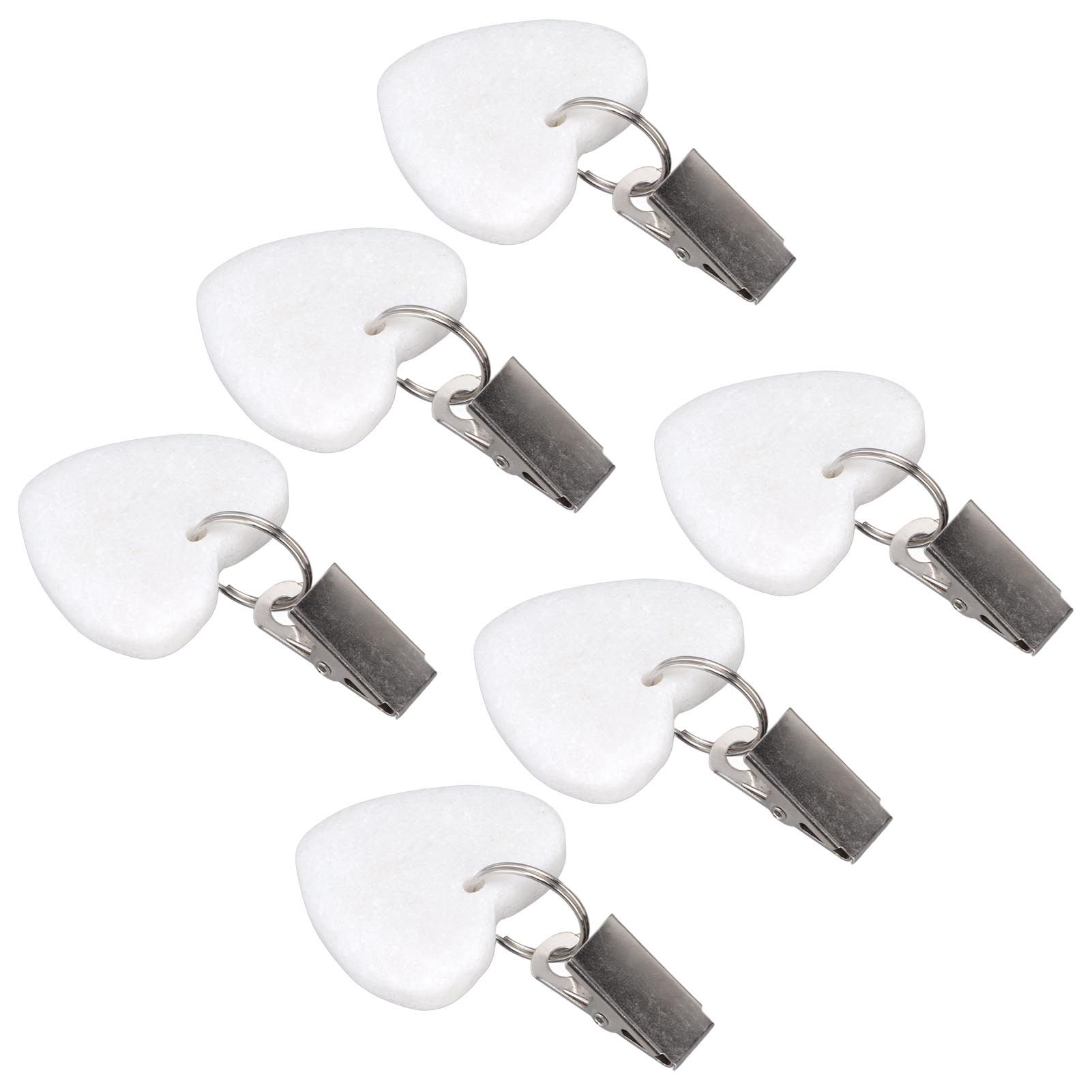 6Pcs Tablecloth Weights Marble Stainless Steel Small Size Waterproof Rustproof view 3