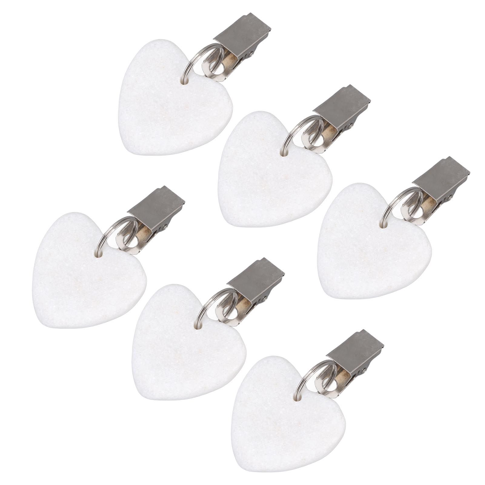 6Pcs Tablecloth Weights Marble Stainless Steel Small Size Waterproof Rustproof view 5