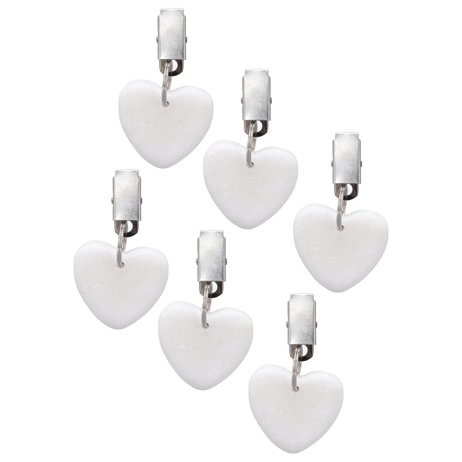 6Pcs Tablecloth Weights Marble Stainless Steel Small Size Waterproof Rustproof view 6