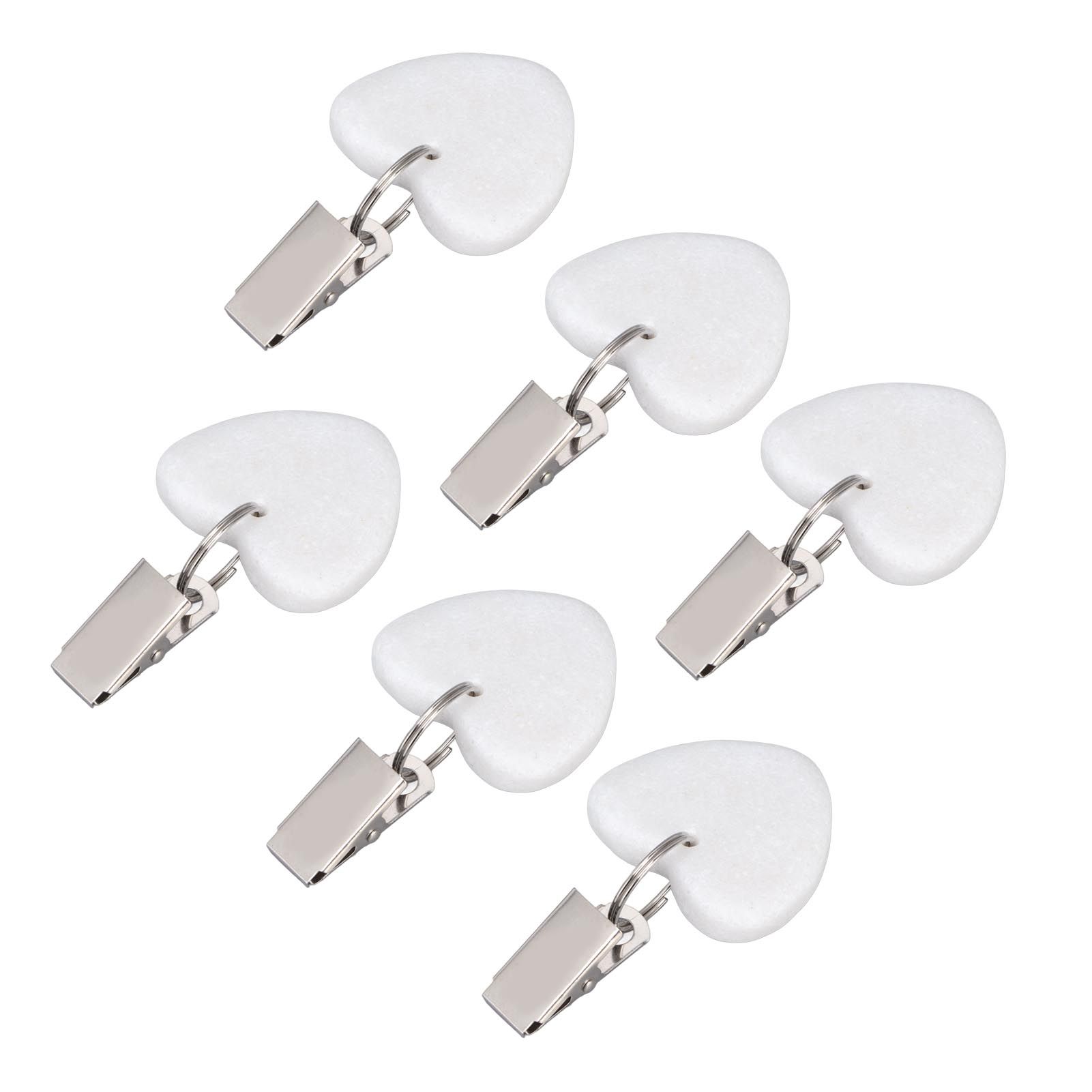 6Pcs Tablecloth Weights Marble Stainless Steel Small Size Waterproof Rustproof view 10