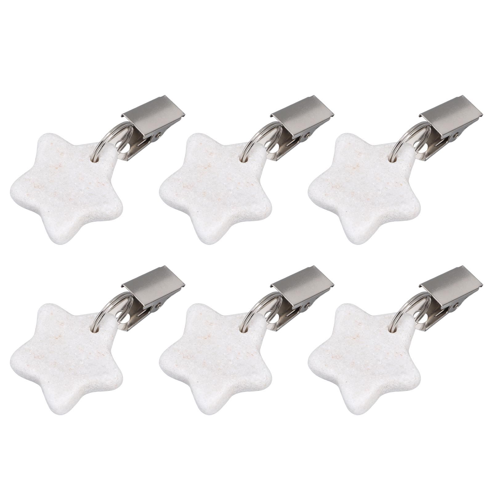 6Pcs Tablecloth Weights Marble Stainless Steel Small Size Waterproof Rustproof view 6
