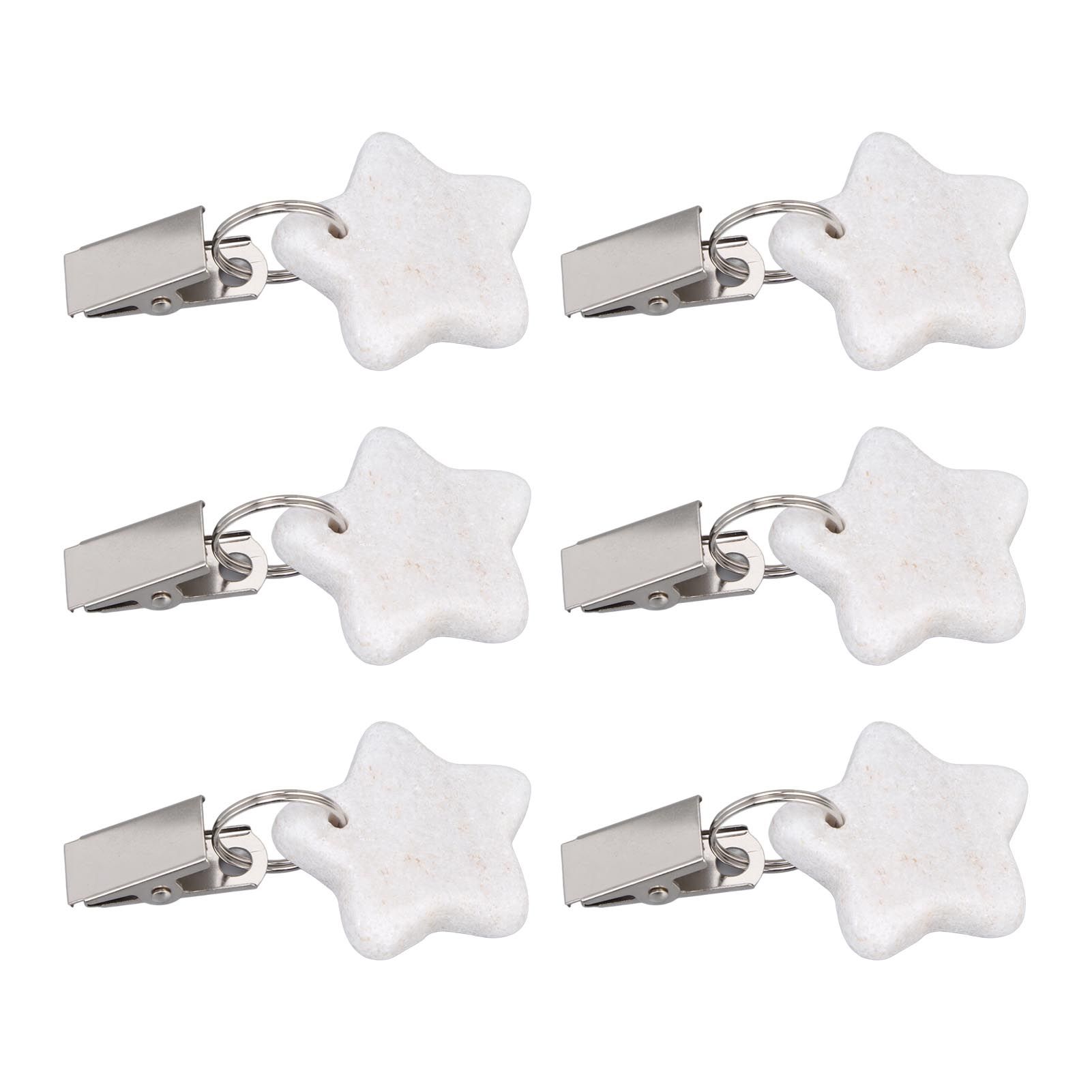 6Pcs Tablecloth Weights Marble Stainless Steel Small Size Waterproof Rustproof view 8