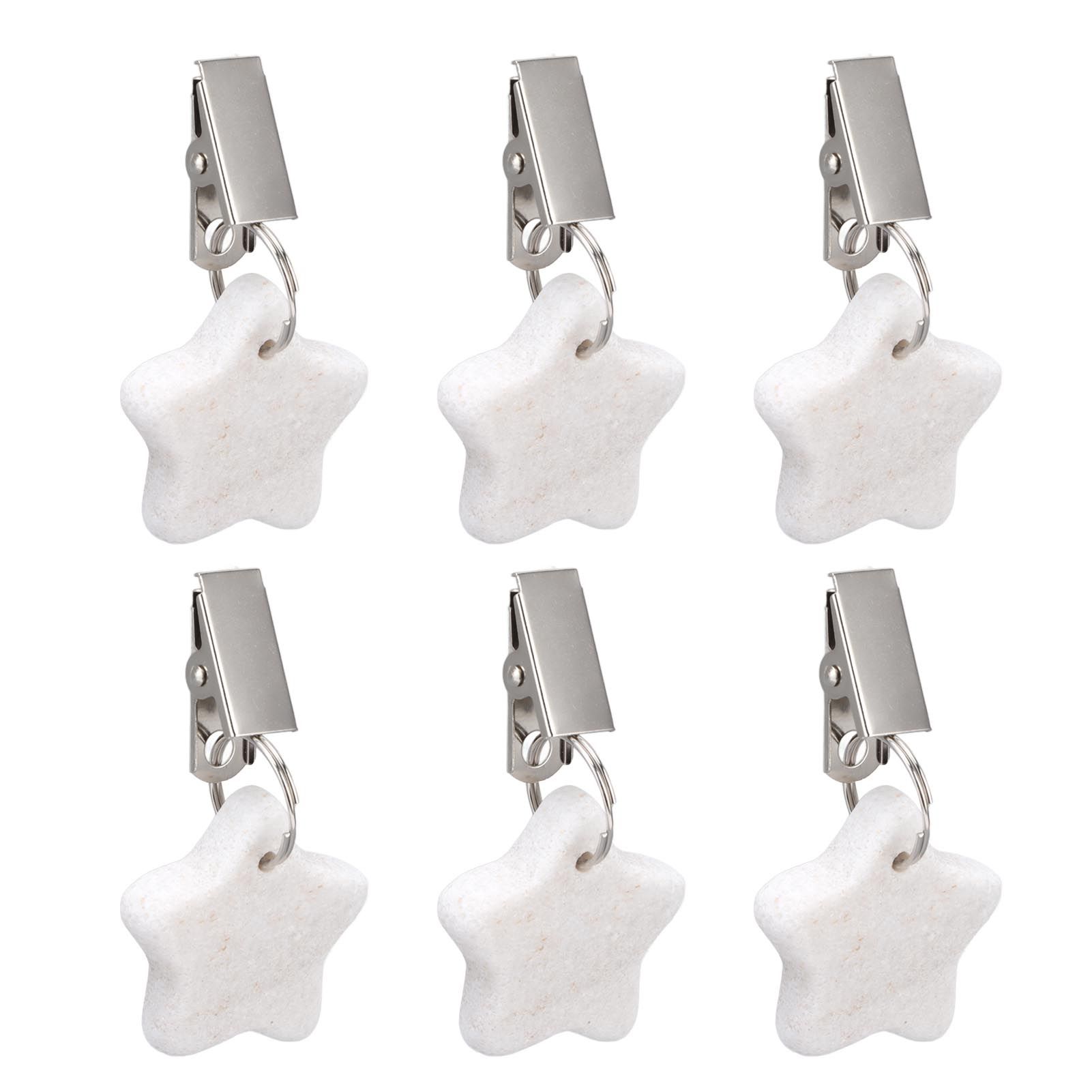 6Pcs Tablecloth Weights Marble Stainless Steel Small Size Waterproof Rustproof view 9