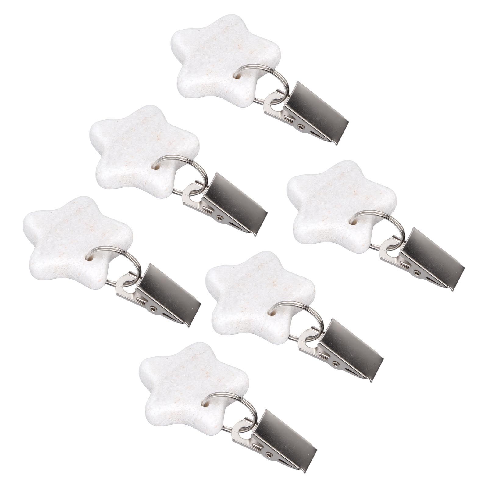 6Pcs Tablecloth Weights Marble Stainless Steel Small Size Waterproof Rustproof view 10
