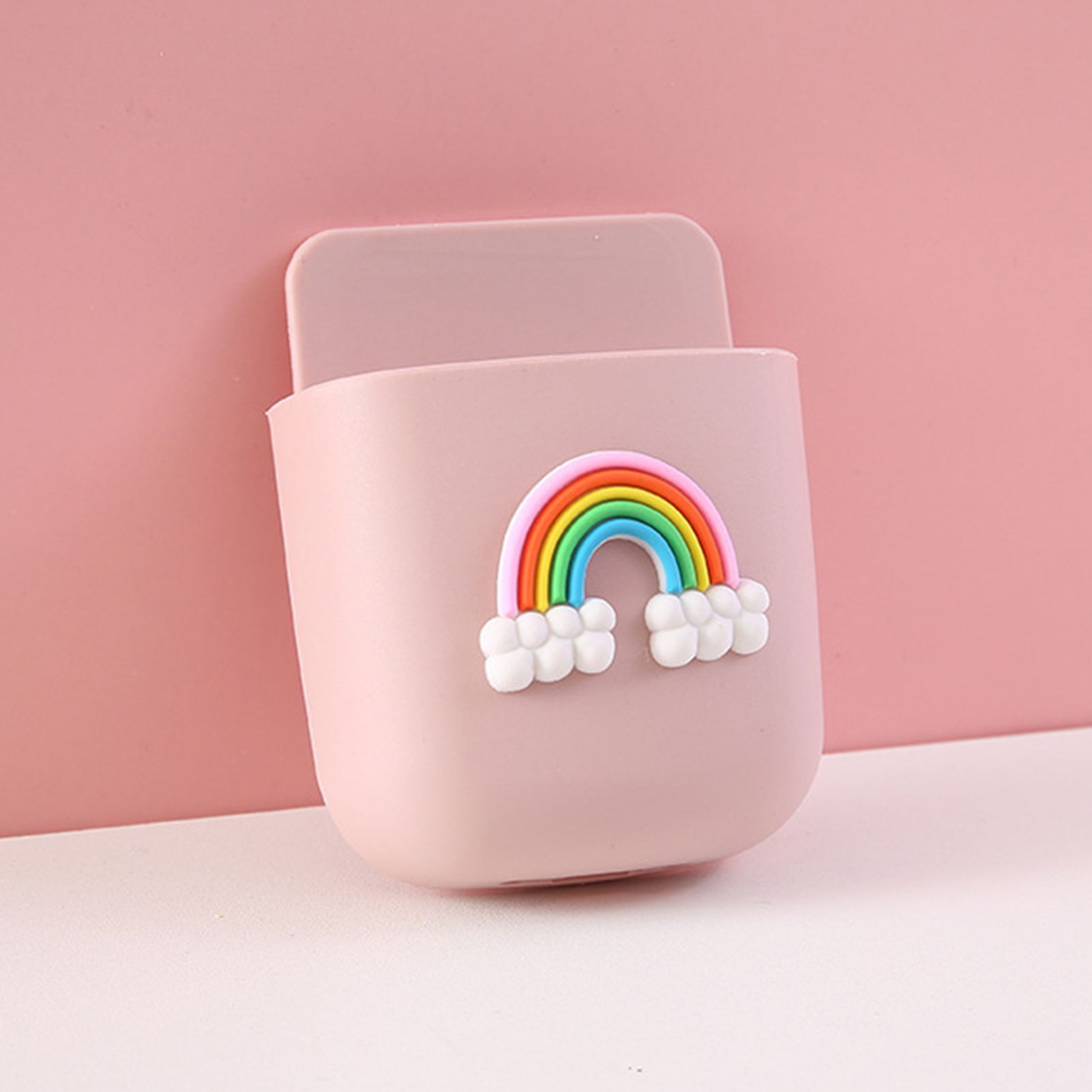 Cartoon Storage Box Wall Mounted Storage Container Cute Phone Storage Box for view 2