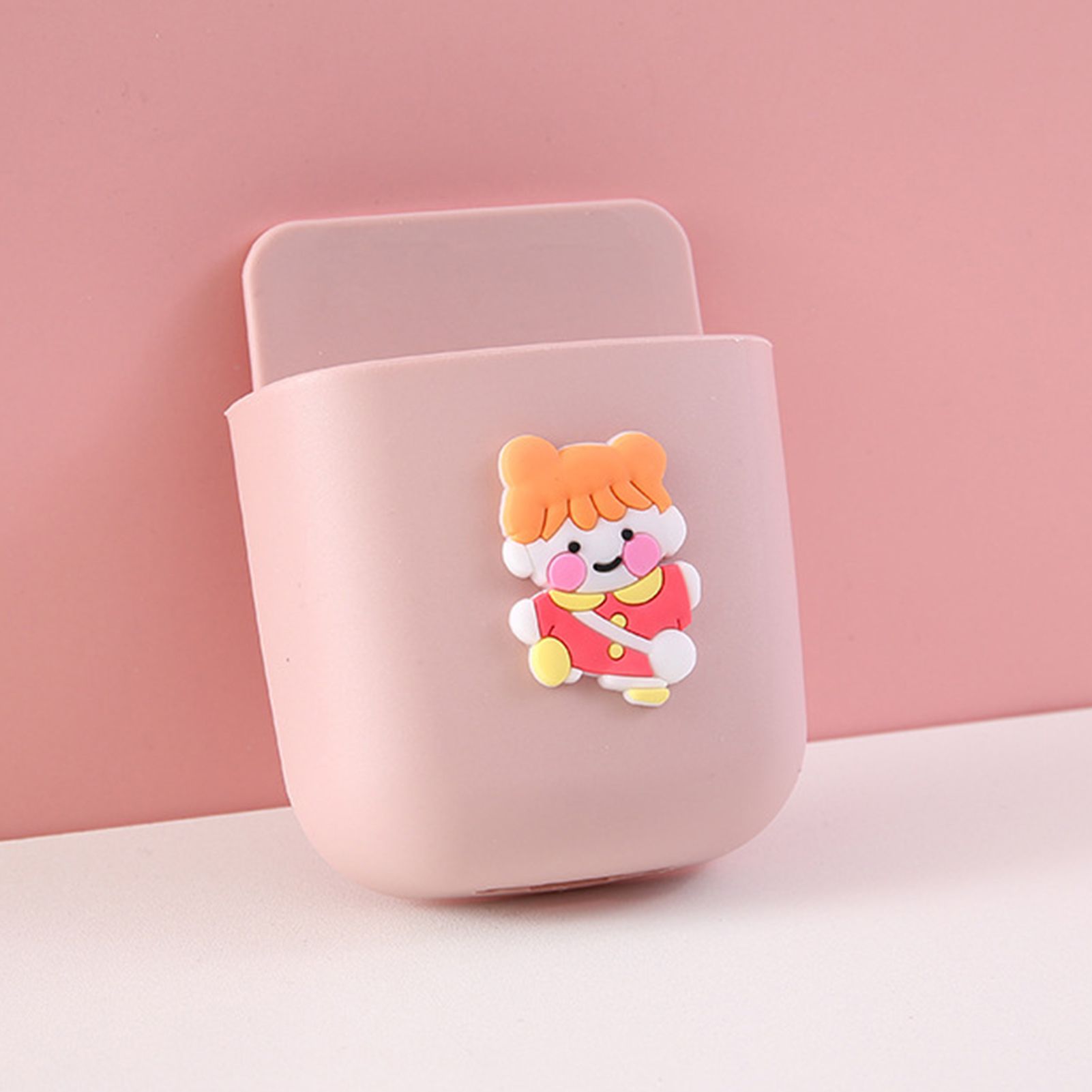 Cartoon Storage Box Wall Mounted Storage Container Cute Phone Storage Box for view 2