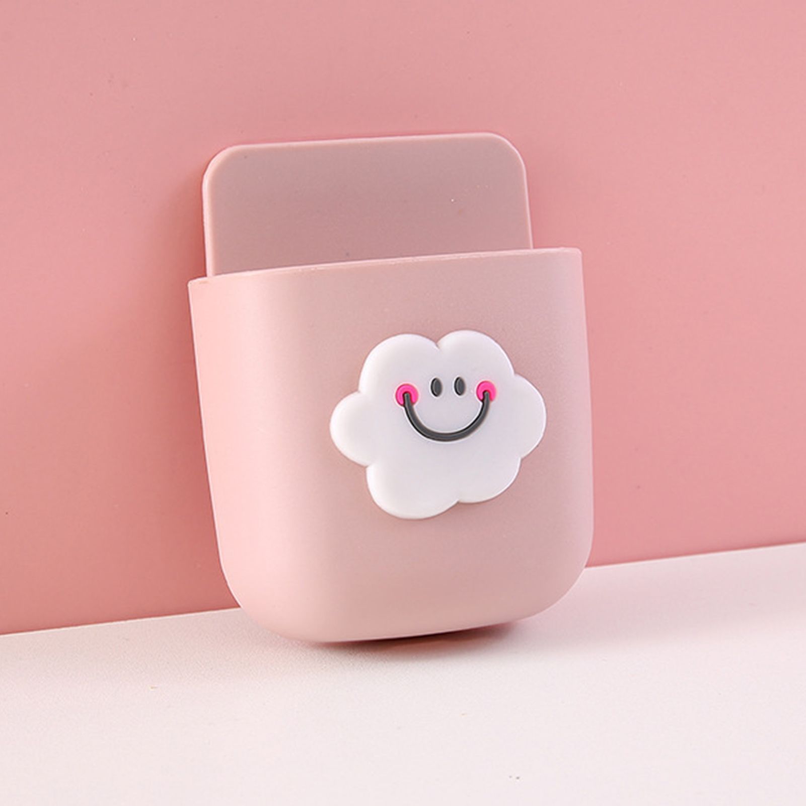 Cartoon Storage Box Wall Mounted Storage Container Cute Phone Storage Box for view 2