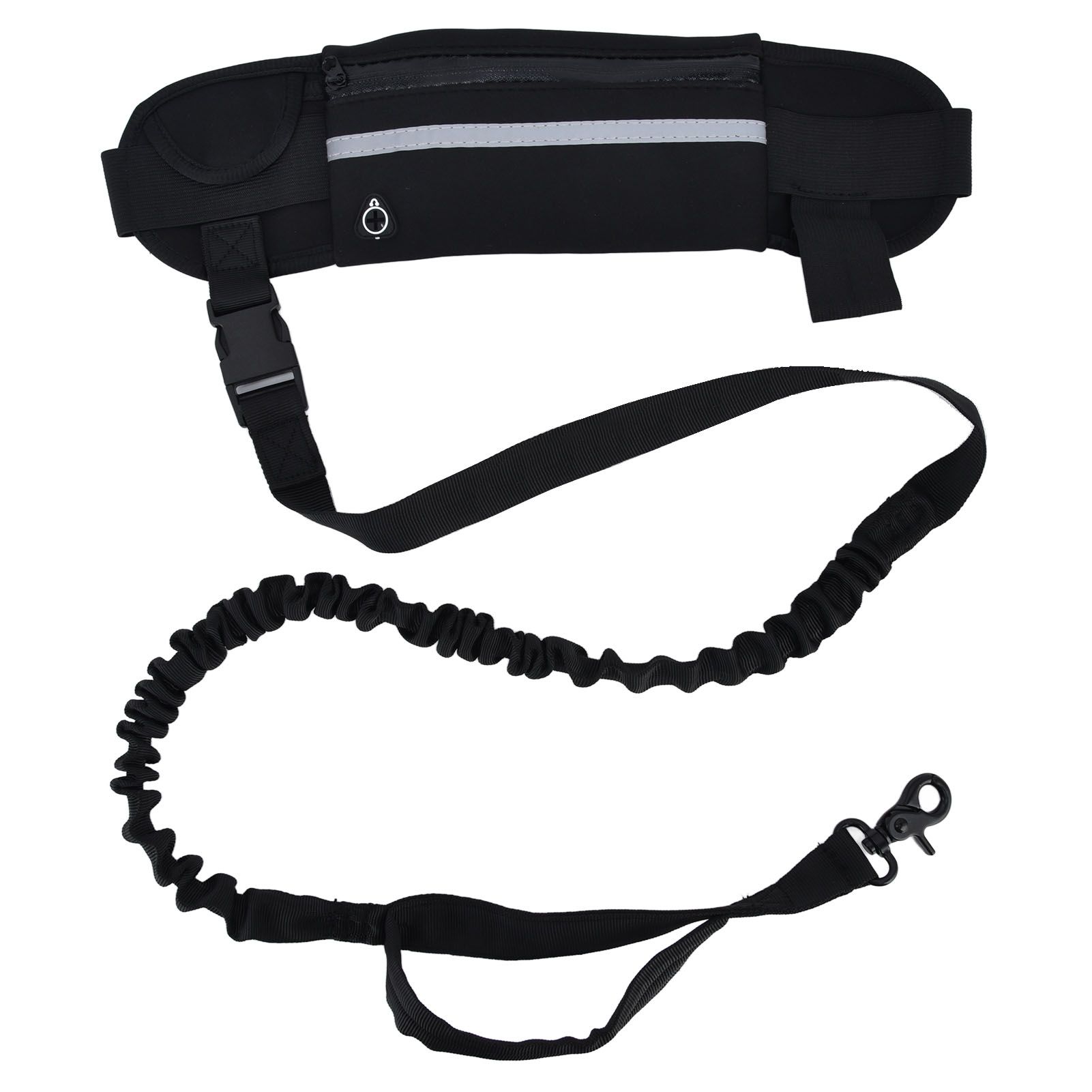 Sports Belt Bag Leash Set Reflective Elastic Explosion Proof Dog Running