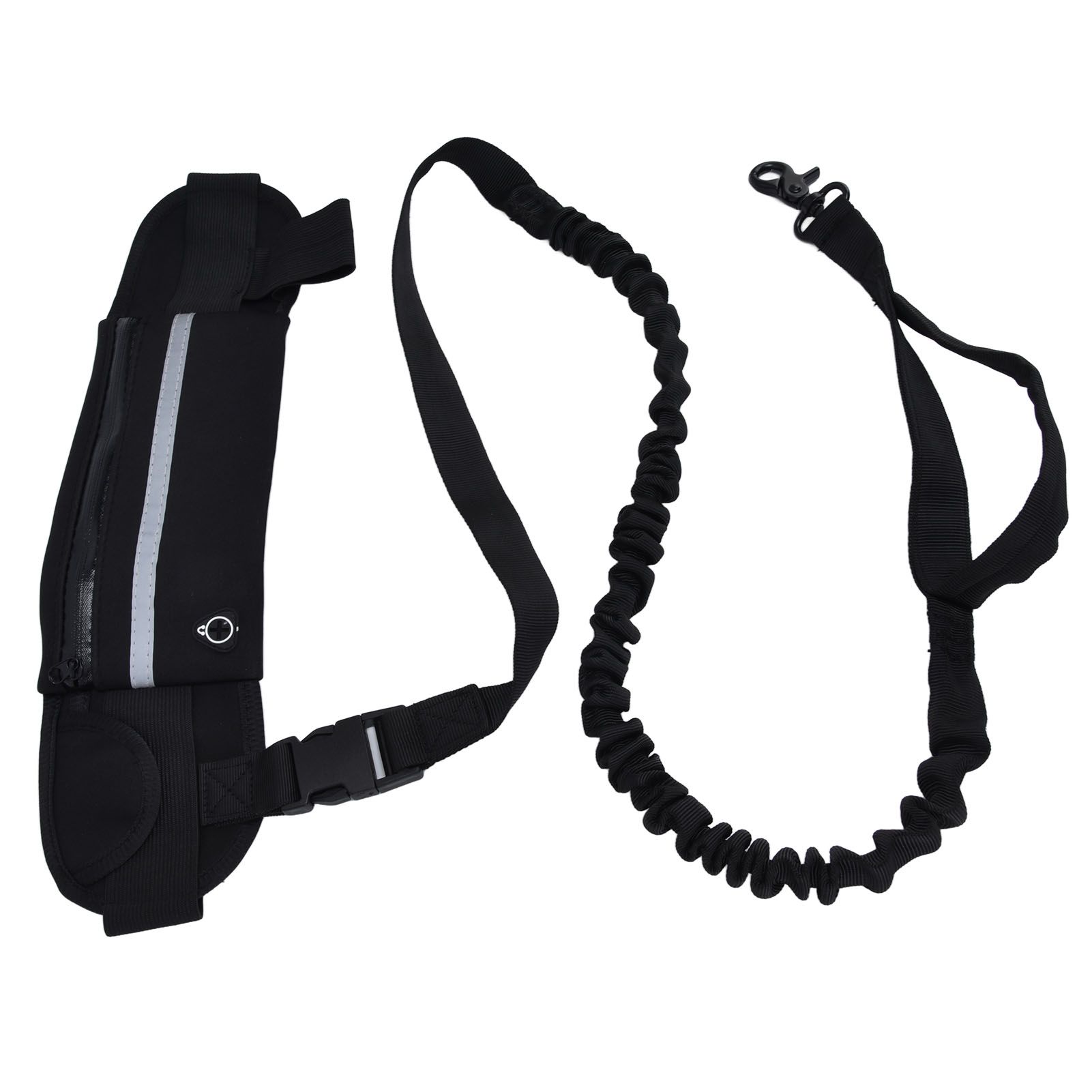 Sports Belt Bag Leash Set Reflective Elastic Explosion Proof Dog Running view 5