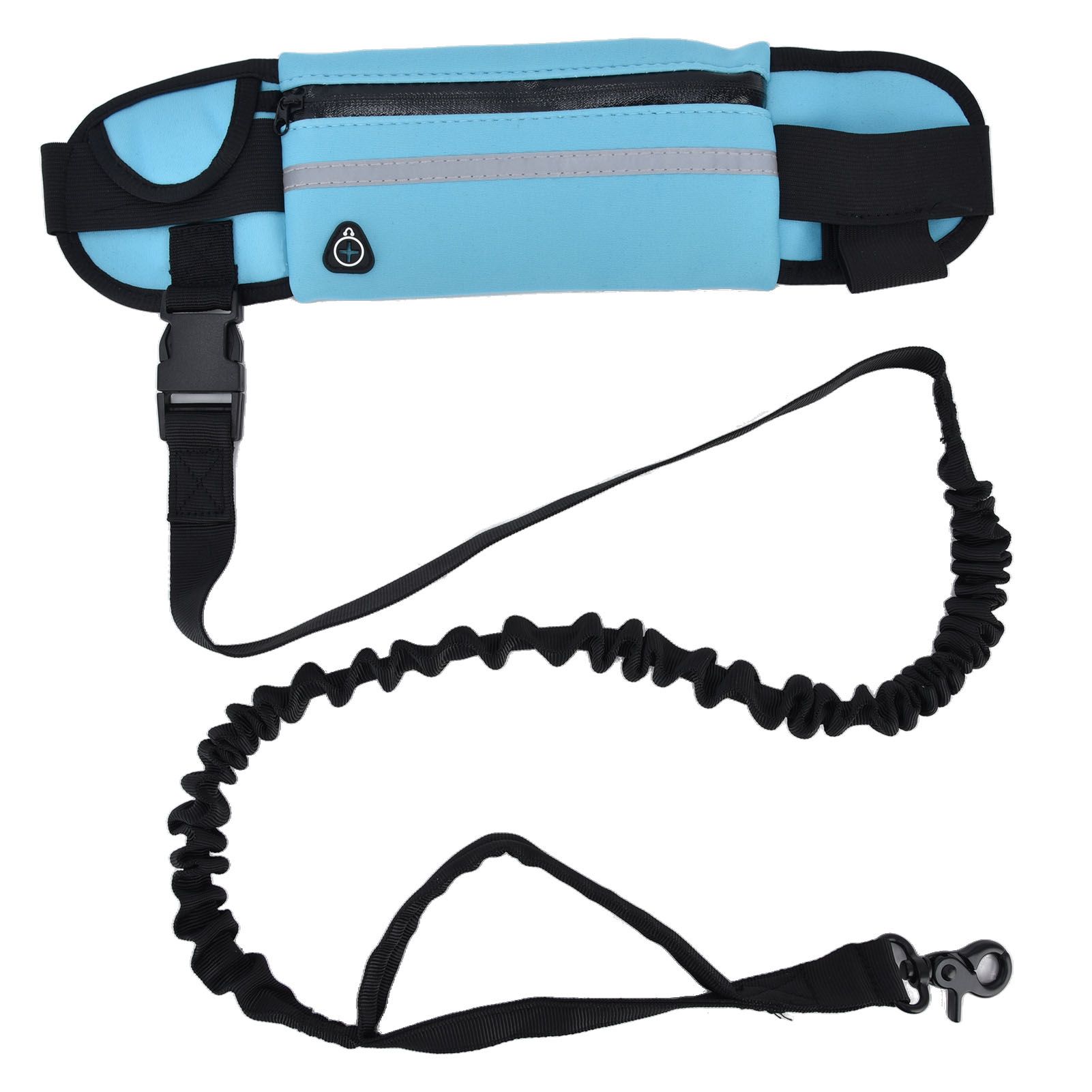 Sports Belt Bag Leash Set Reflective Elastic Explosion Proof Dog Running