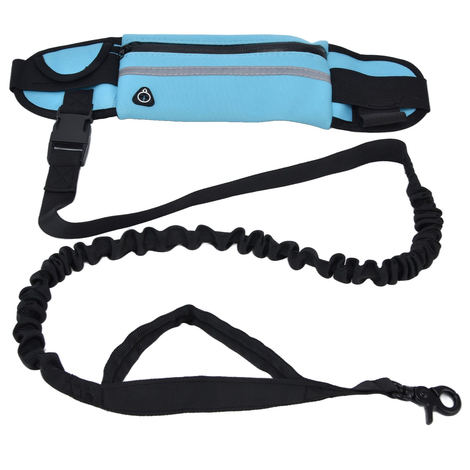 Sports Belt Bag Leash Set Reflective Elastic Explosion Proof Dog Running view 2